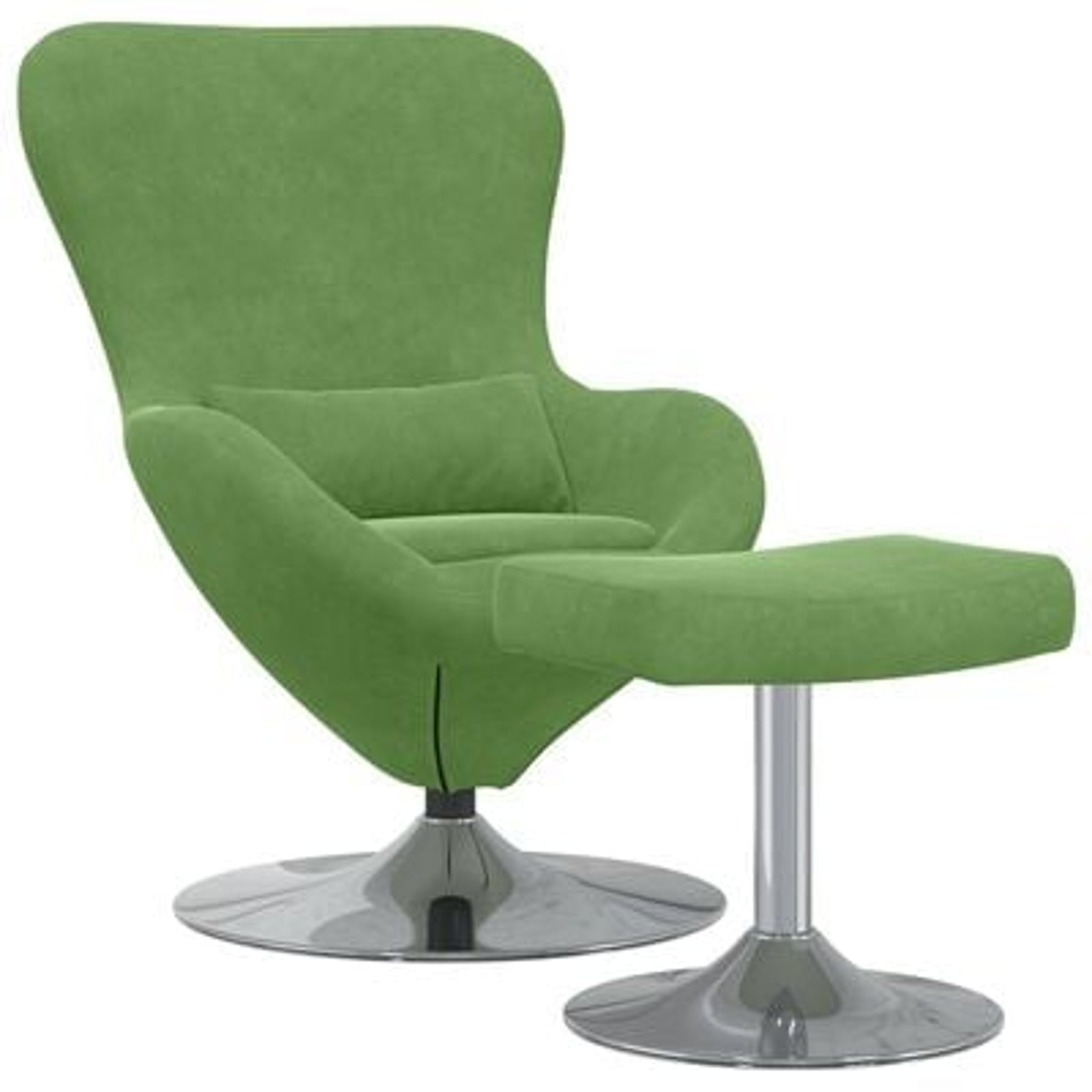 Æggestol 2 pcs Lysegrøn 63 x 73 x 90 cm Fløjl
