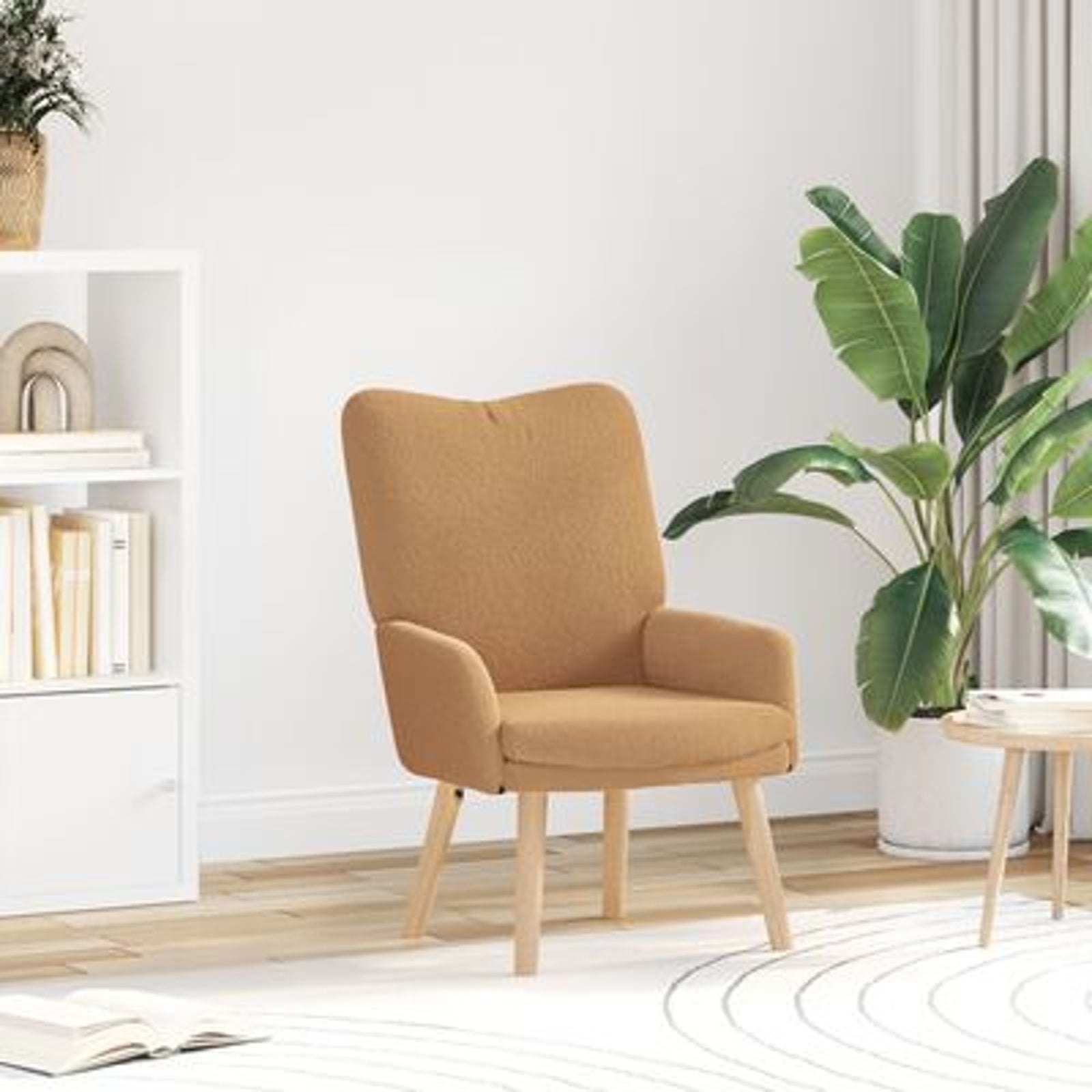 Afslappende stol Beige 63 x 67 x 94 cm Stof