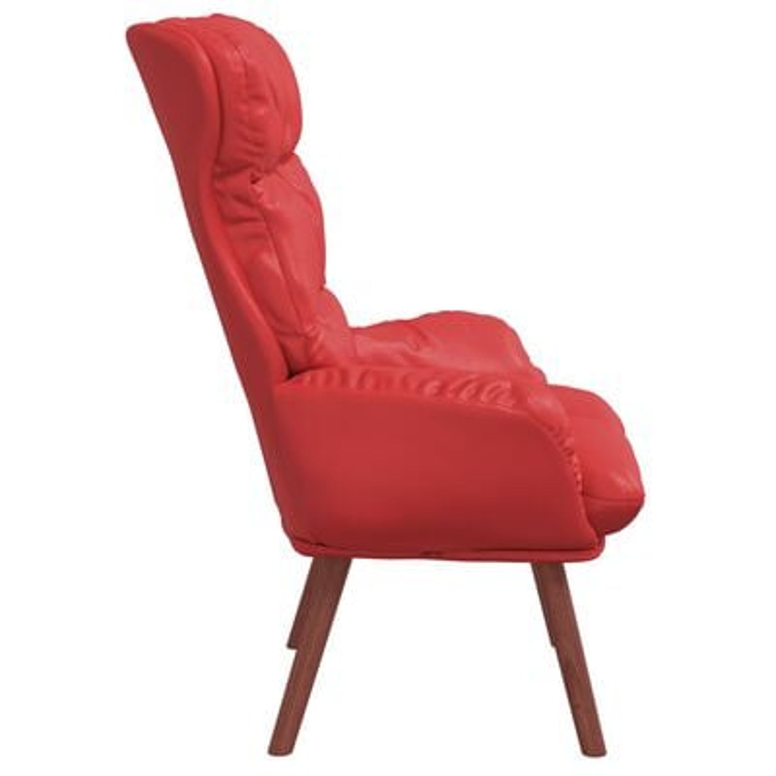 Afslappende stol Rød 69 x 74 x 93 cm Kunstlæder