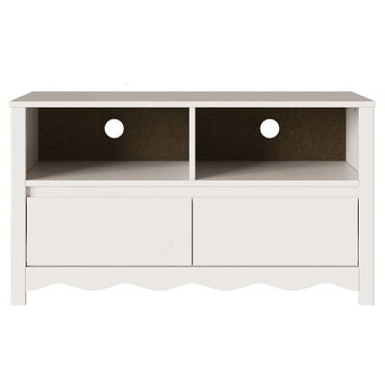 Tv-skab Drammen Hvid 99 x 43 x 55 cm Massivt fyrretræ