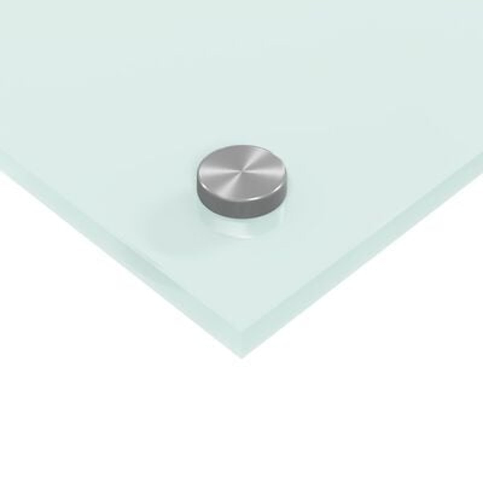 Køkken bagvæg Hvid 110 x 60 x 0.6 cm hærdet glas