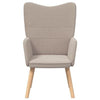 Afslappende stol Lysegrå 62 x 67 x 95,5 cm Stof