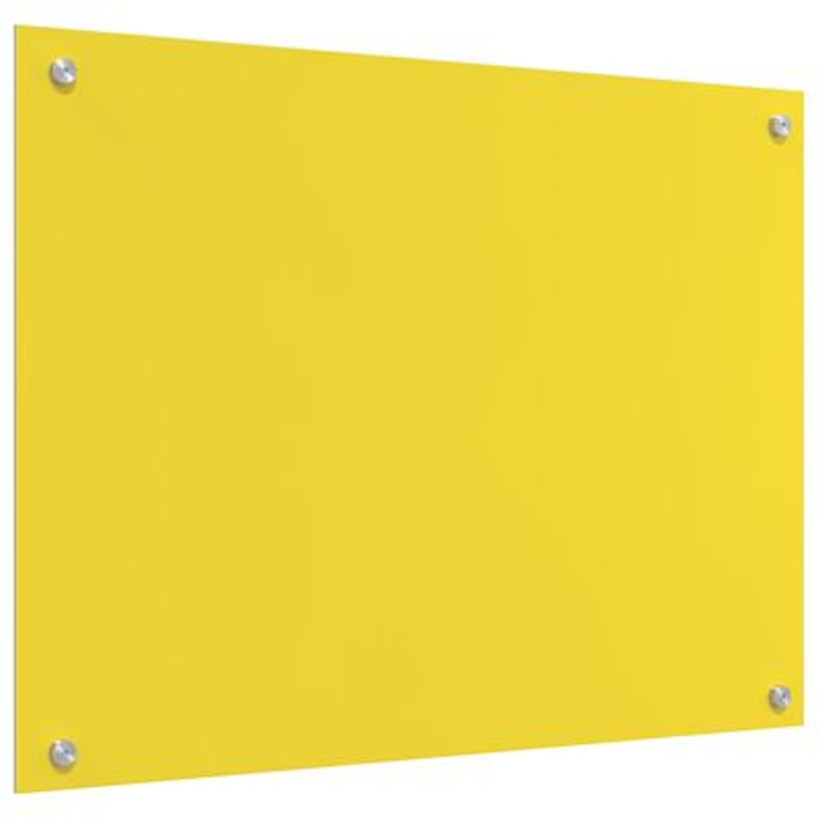 Køkken bagvæg Gul 80 x 60 x 0.6 cm hærdet glas