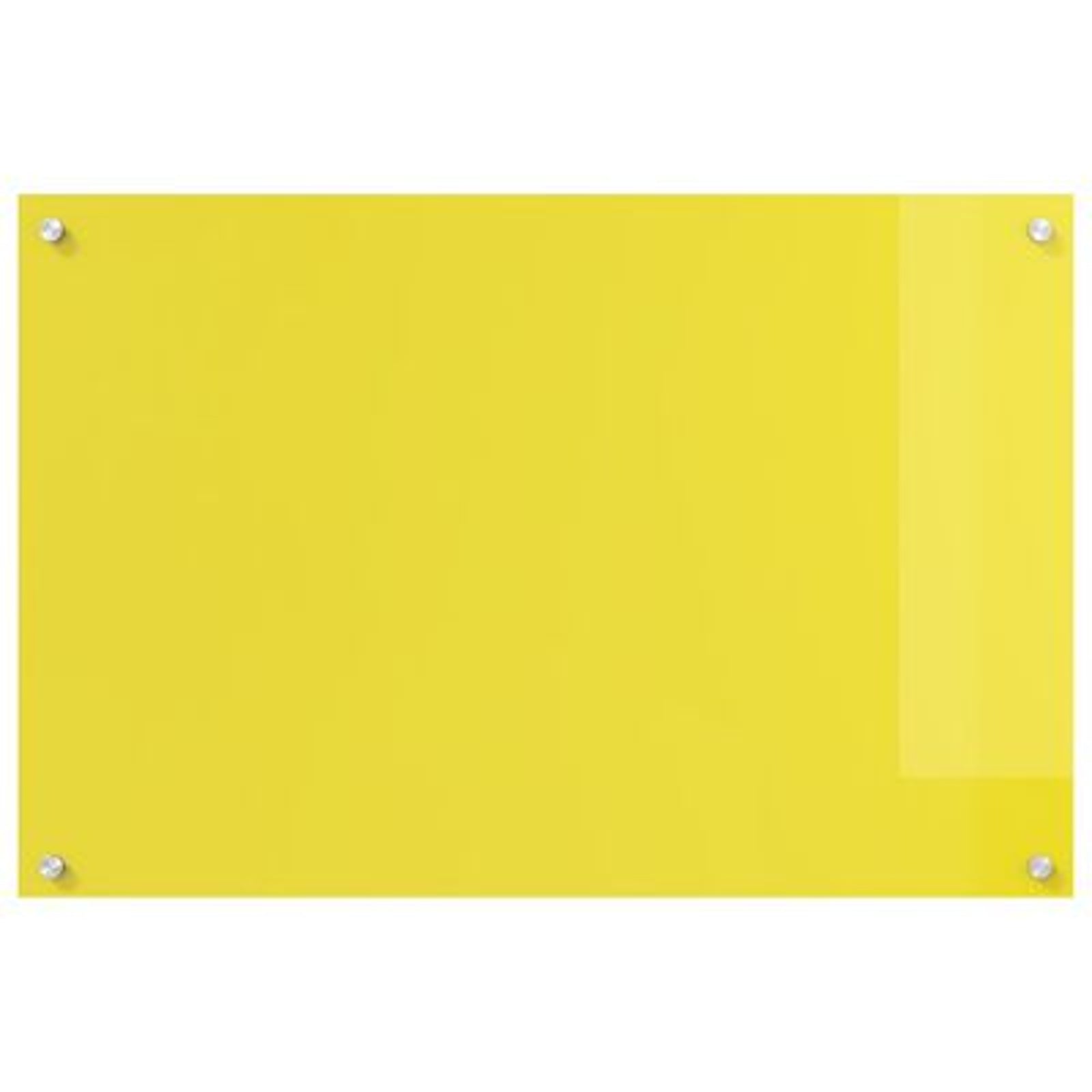 Køkken bagvæg Gul 90 x 60 x 0.6 cm hærdet glas