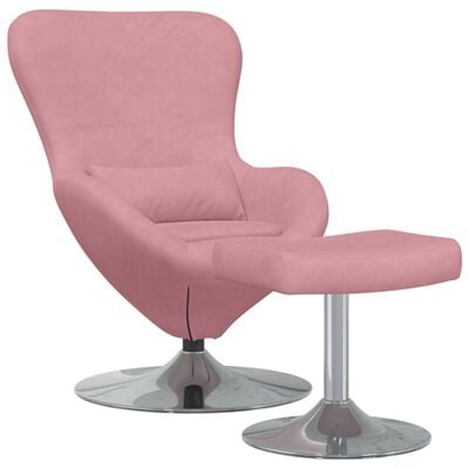 Æggestol 2 pcs Lyserød 63 x 73 x 90 cm Fløjl