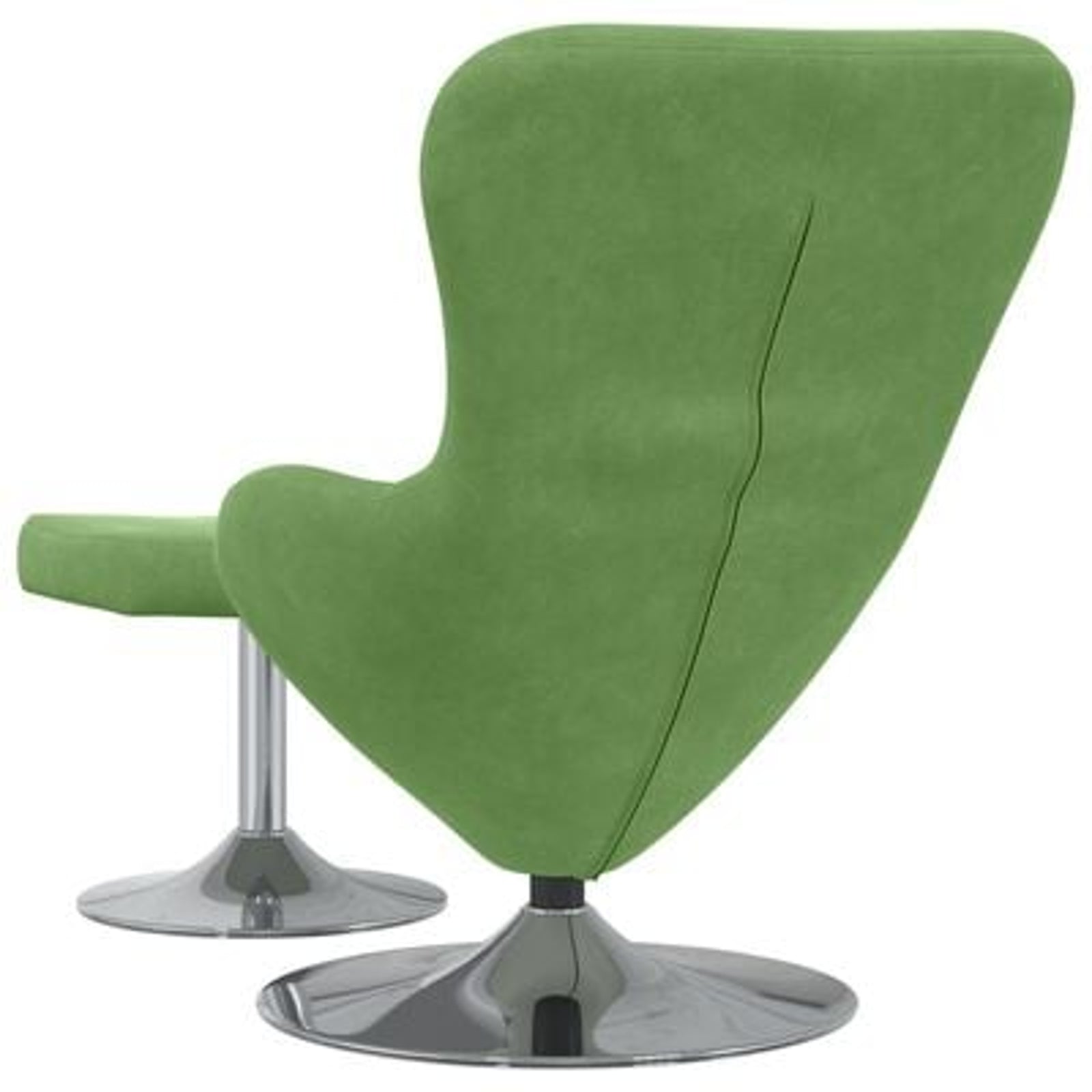 Æggestol 2 pcs Lysegrøn 63 x 73 x 90 cm Fløjl