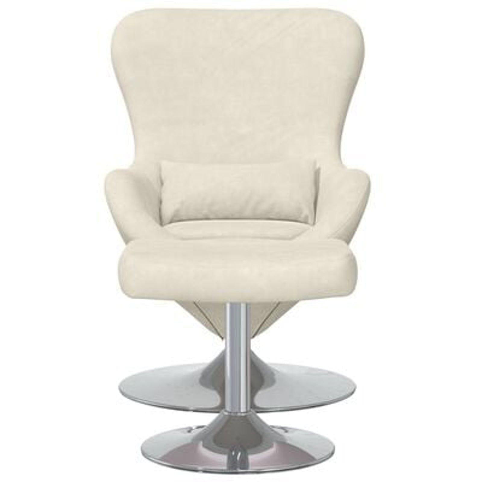 Æggestol 2 pcs Creme 63 x 73 x 90 cm Fløjl