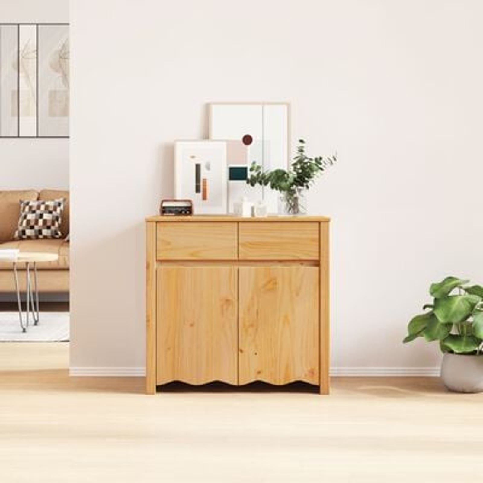 Sideboard Drammen Egetræsfarvet 79 x 43 x 75.5 cm