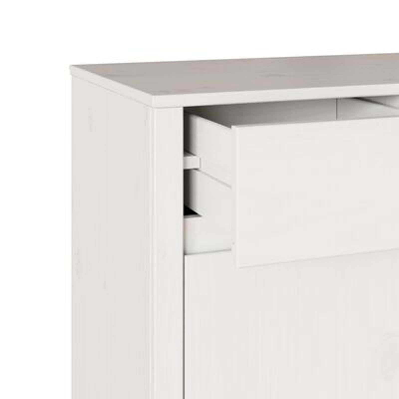 Sideboard Drammen Hvid 79 x 43 x 75.5 cm Massivt fyrretræ