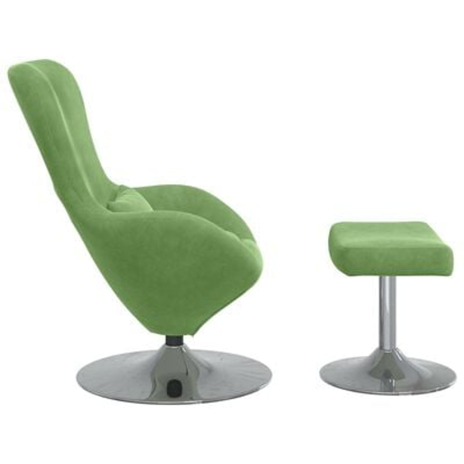 Æggestol 2 pcs Lysegrøn 63 x 73 x 90 cm Fløjl