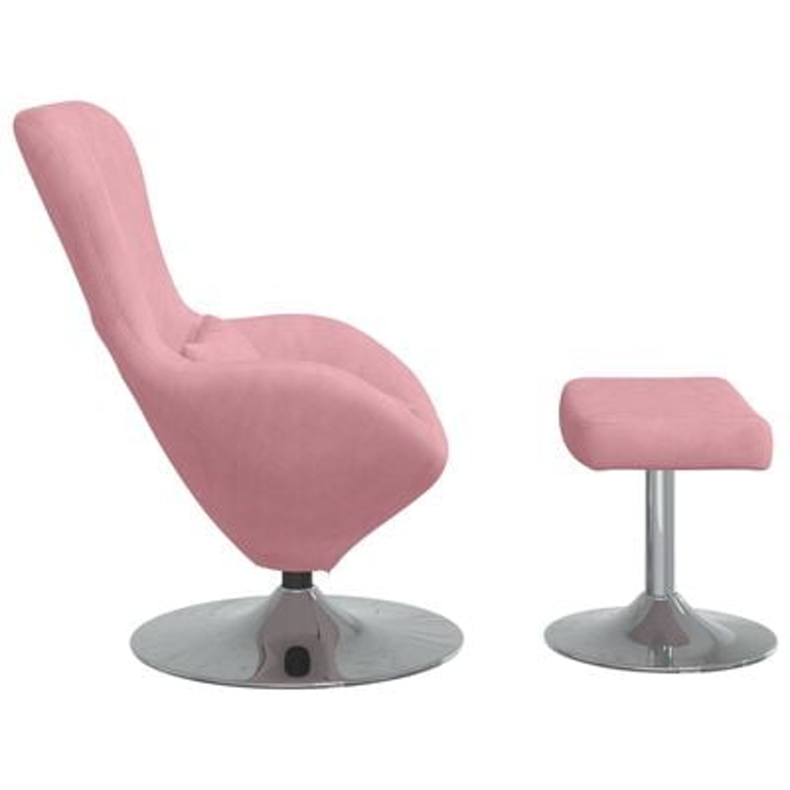 Æggestol 2 pcs Lyserød 63 x 73 x 90 cm Fløjl