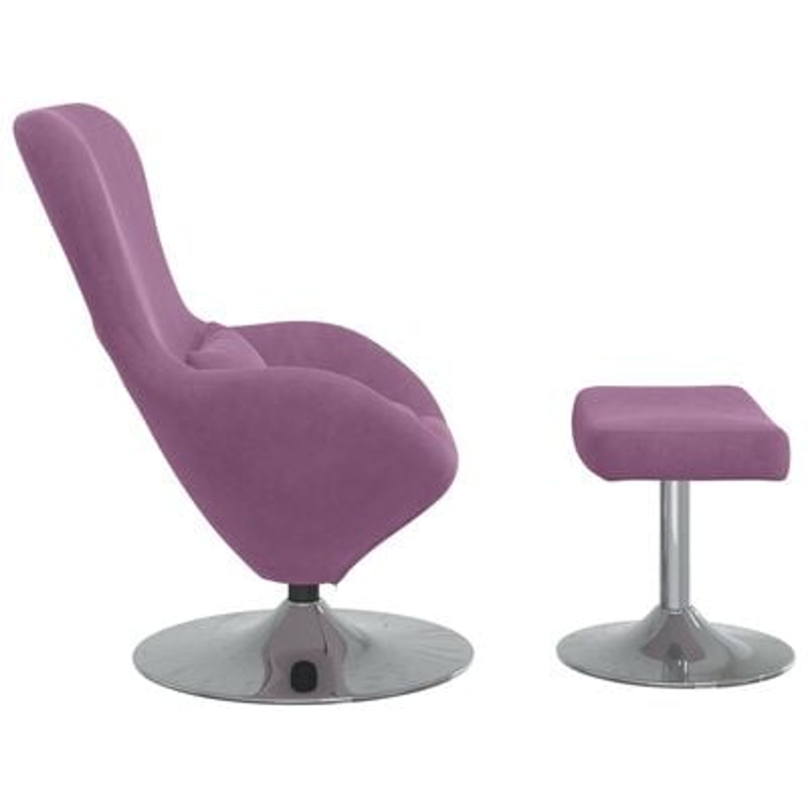 Æggestol 2 pcs Lilla 63 x 73 x 90 cm Fløjl