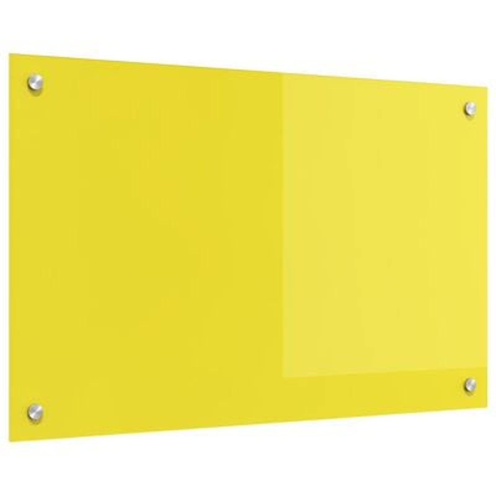Køkken bagvæg Gul 80 x 50 x 0.6 cm hærdet glas