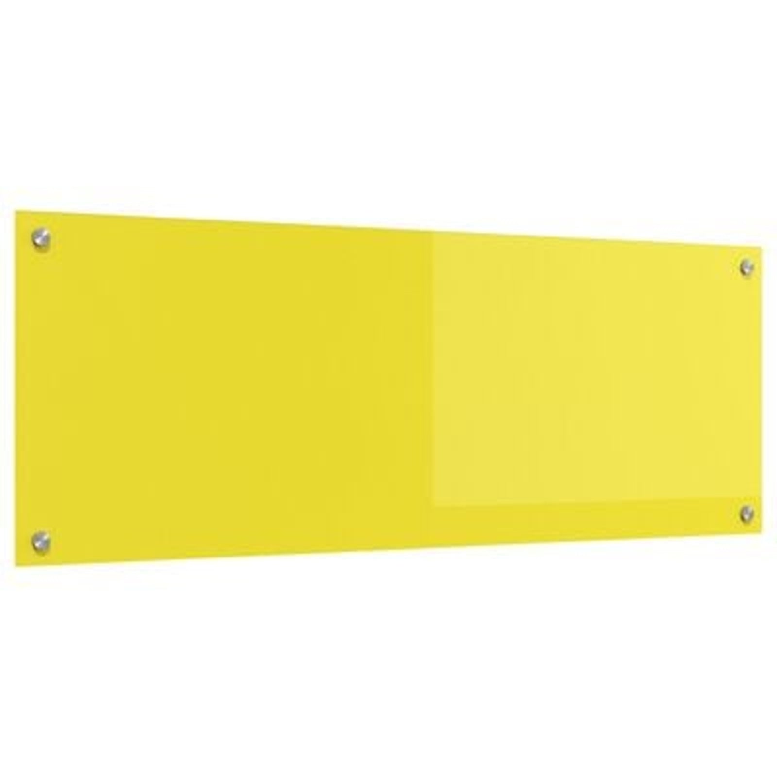 Køkken bagvæg Gul 110 x 40 x 0.6 cm hærdet glas