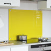 Køkken bagvæg Gul 80 x 60 x 0.6 cm hærdet glas