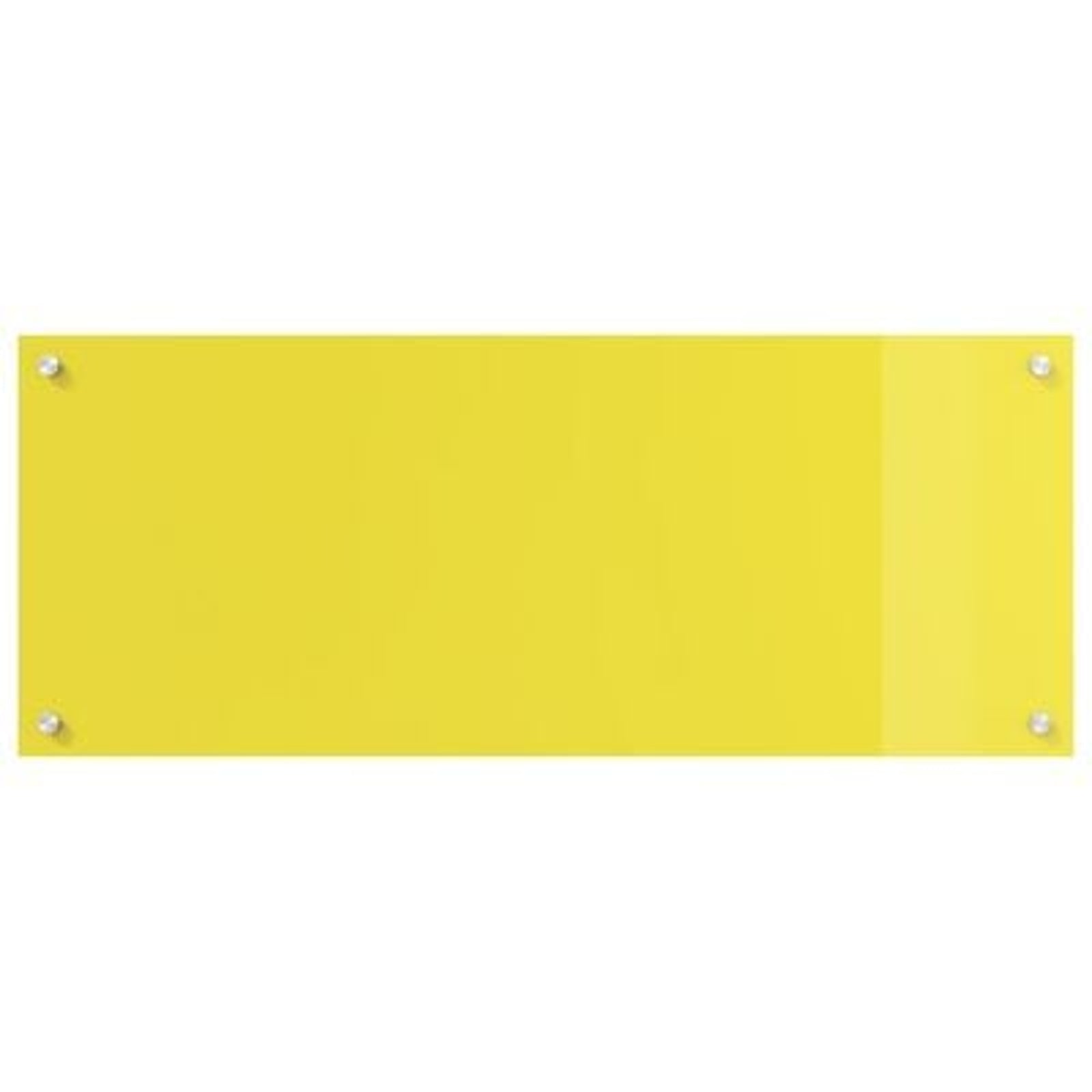 Køkken bagvæg Gul 100 x 40 x 0.6 cm hærdet glas