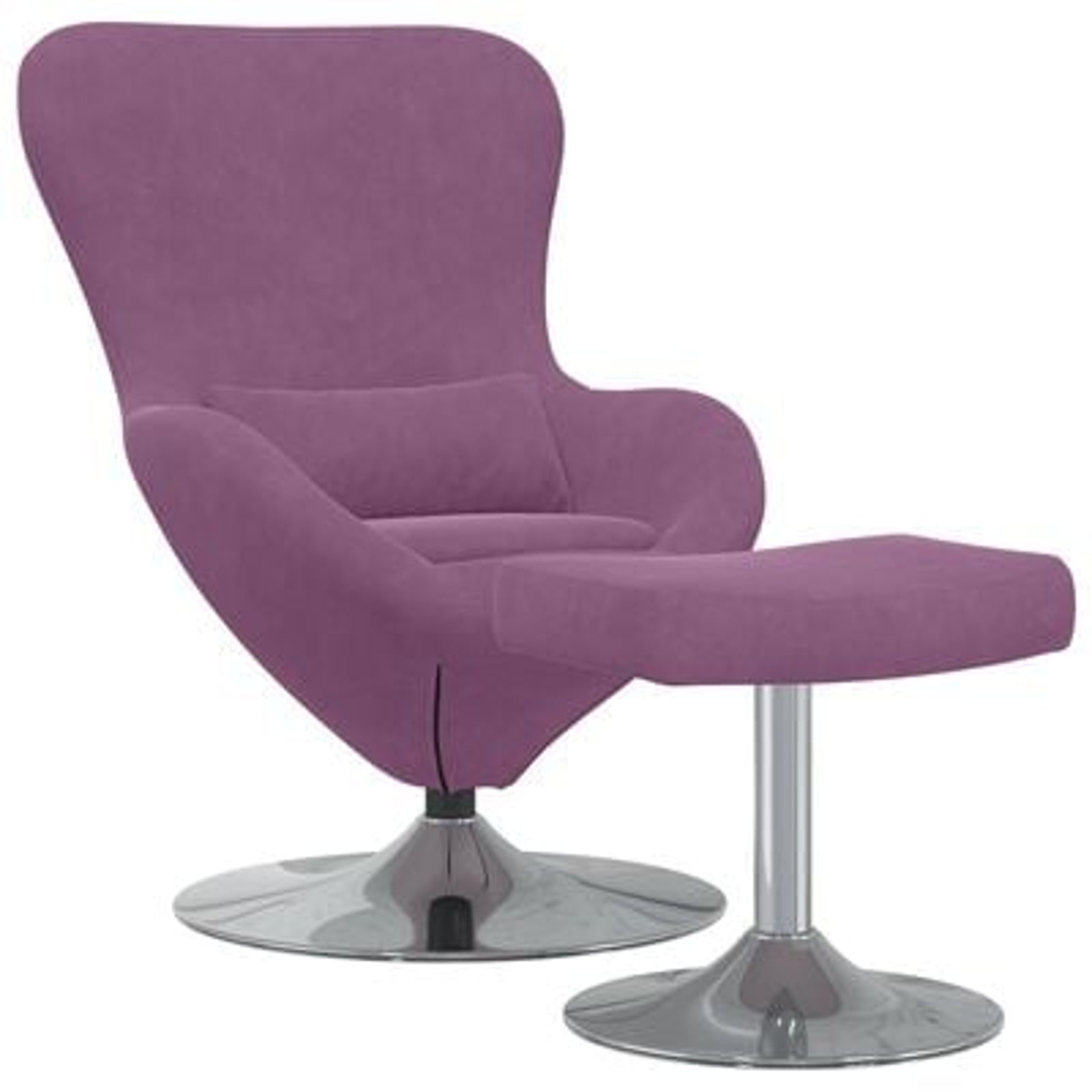 Æggestol 2 pcs Lilla 63 x 73 x 90 cm Fløjl