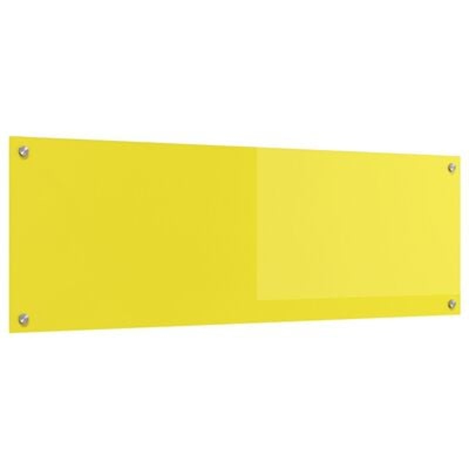 Køkken bagvæg Gul 120 x 40 x 0.6 cm hærdet glas