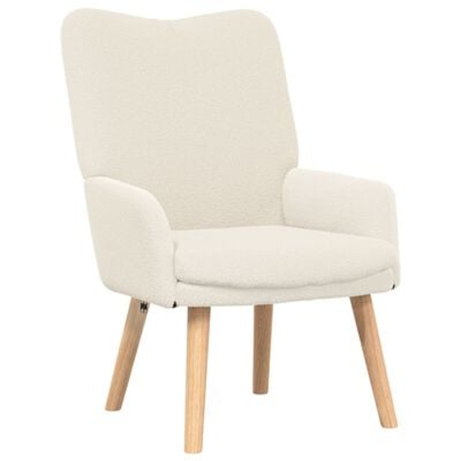 Afslappende stol Creme 63 x 67 x 94 cm Stof