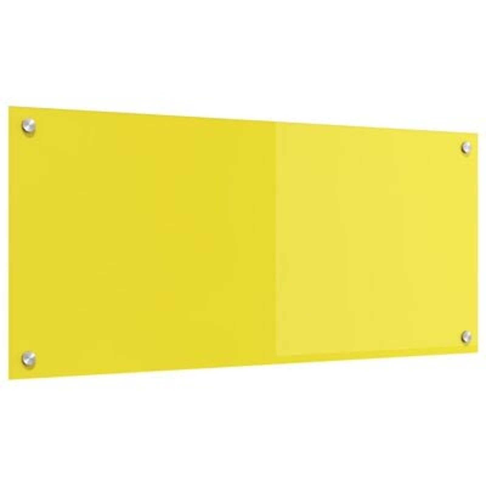 Køkken bagvæg Gul 90 x 40 x 0.6 cm hærdet glas