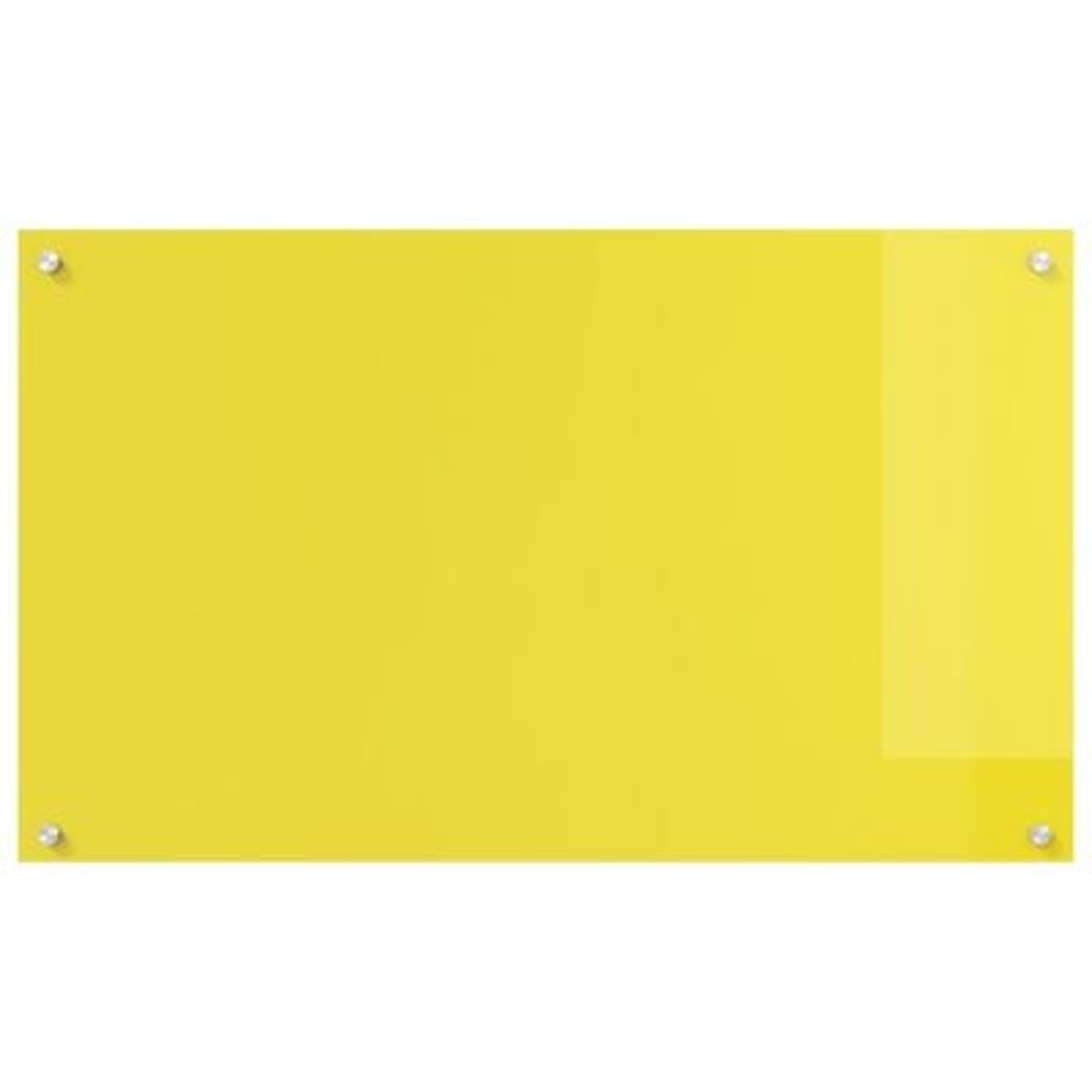 Køkken bagvæg Gul 100 x 60 x 0.6 cm hærdet glas