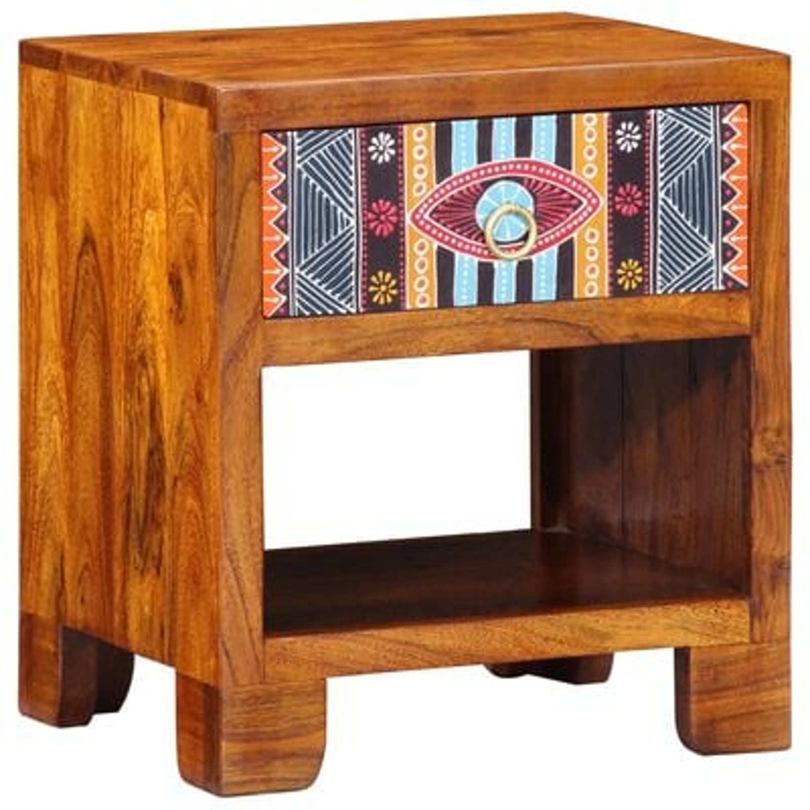 Sideboard Flerfarvet 40 x 35 x 45 cm Massivt akacietræ