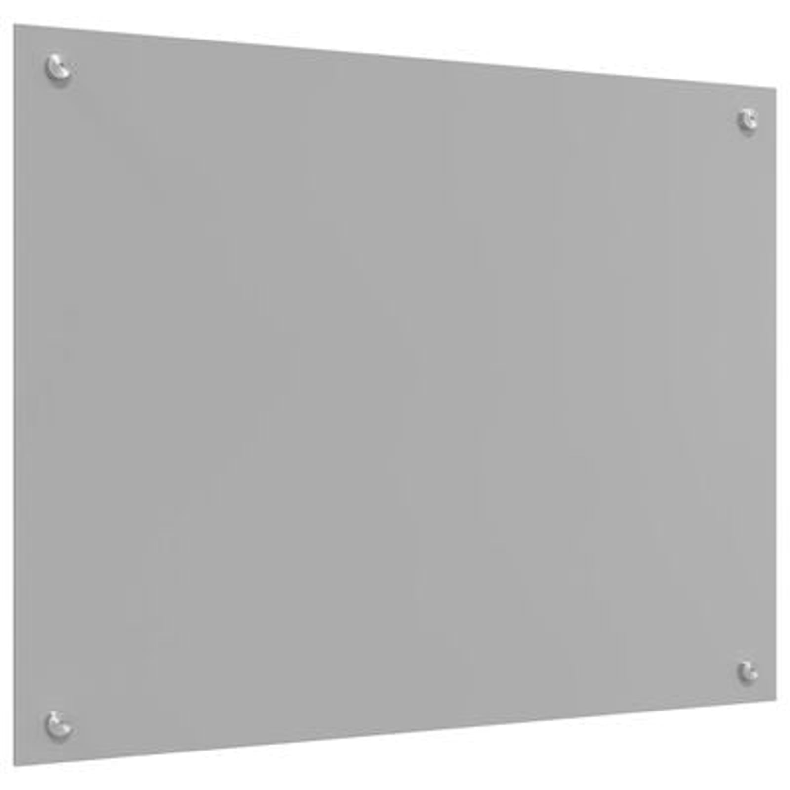 Køkken bagvæg Lysegrå 80 x 60 x 0.6 cm hærdet glas