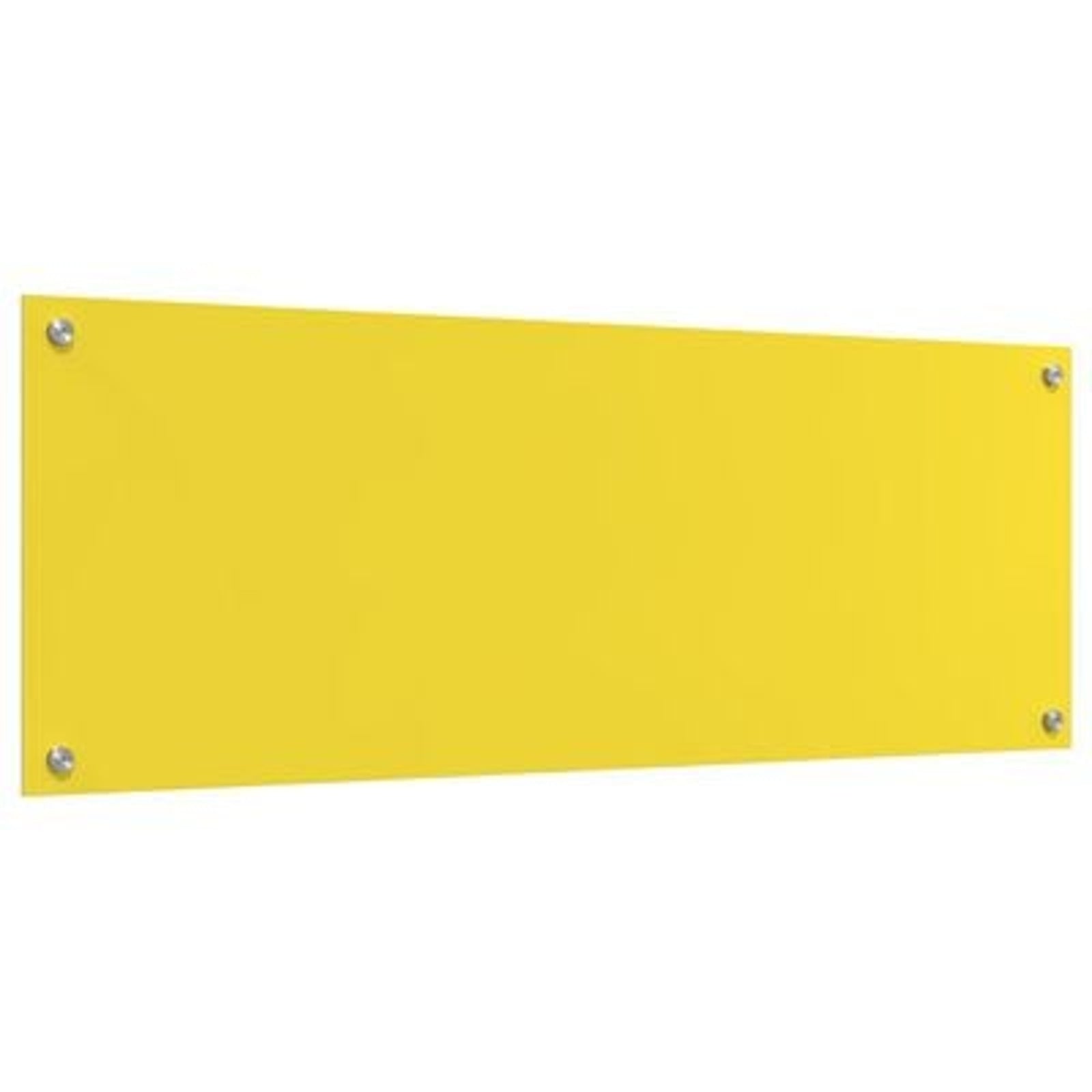 Køkken bagvæg Gul 110 x 40 x 0.6 cm hærdet glas