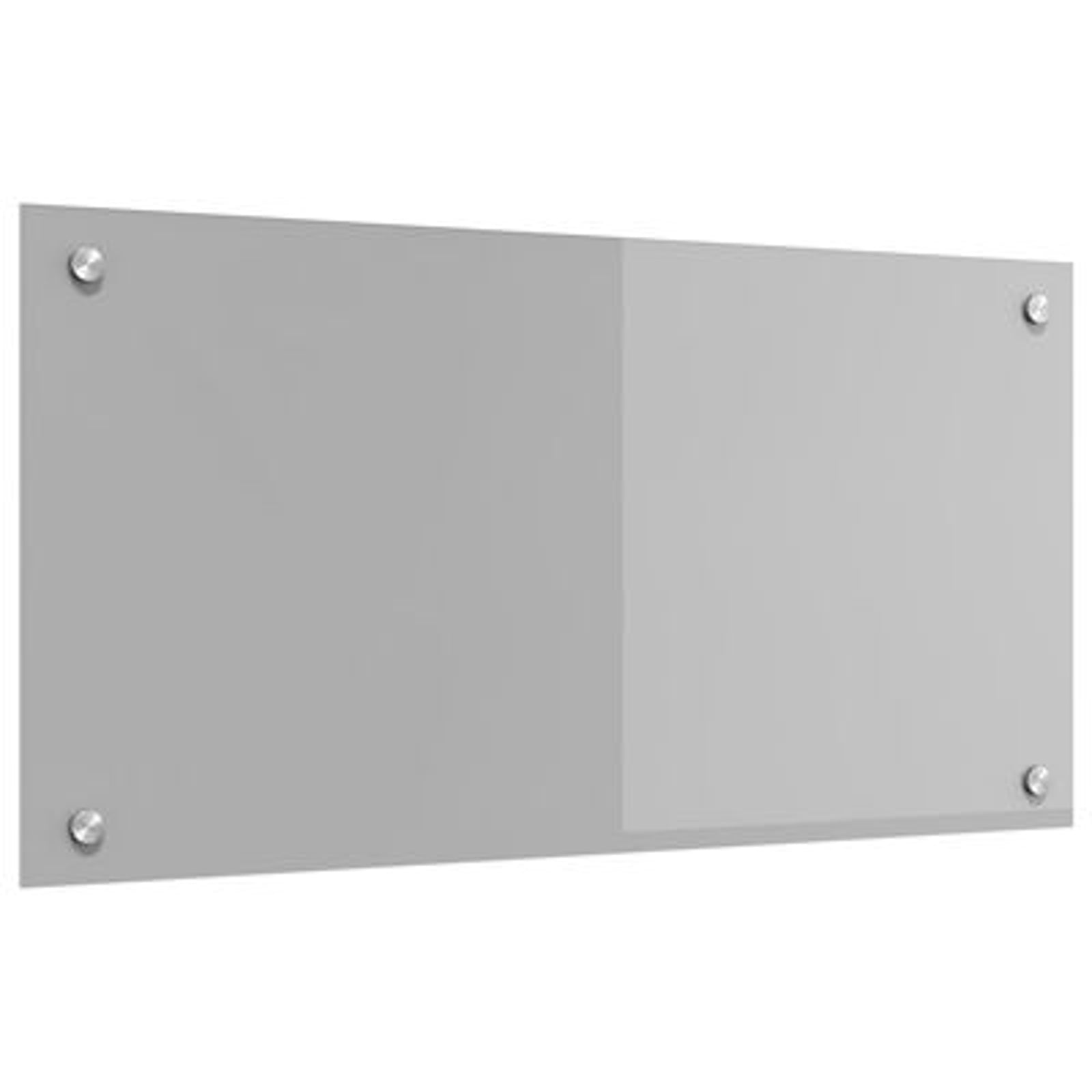 Køkken bagvæg Lysegrå 80 x 40 x 0.6 cm hærdet glas