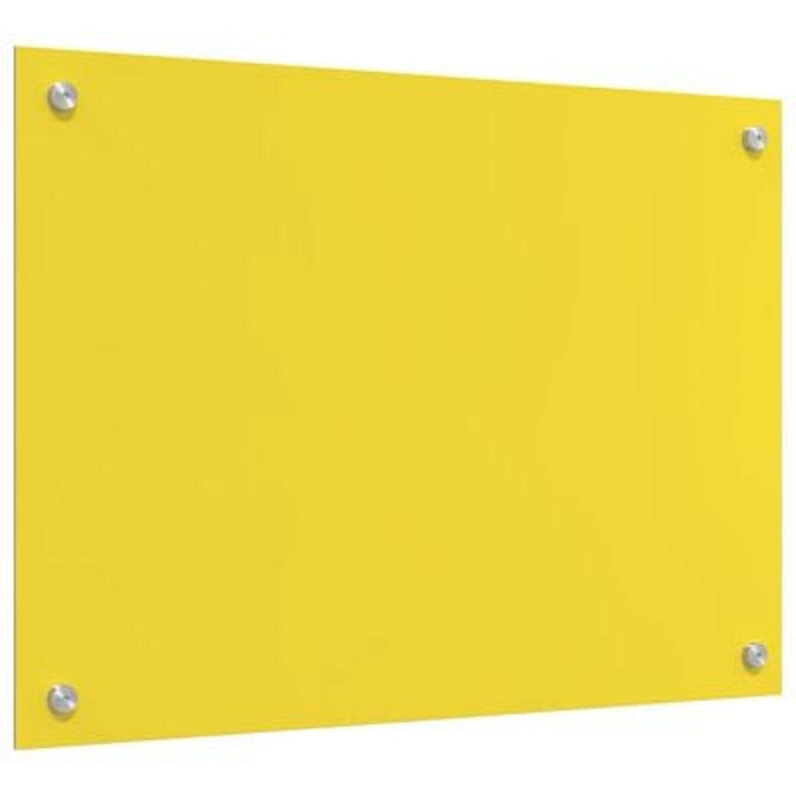 Køkken bagvæg Gul 70 x 50 x 0.6 cm hærdet glas