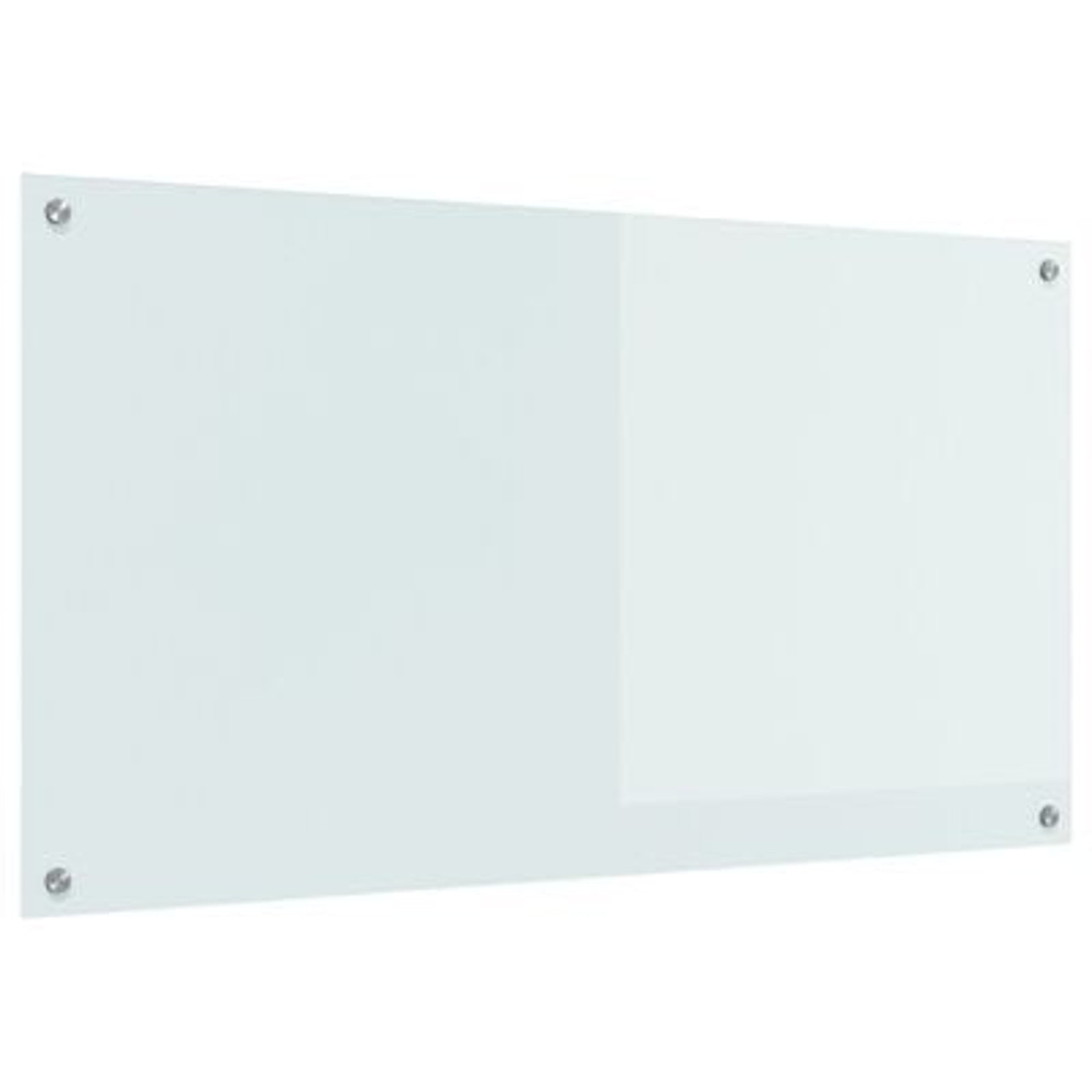 Køkken bagvæg Hvid 110 x 60 x 0.6 cm hærdet glas