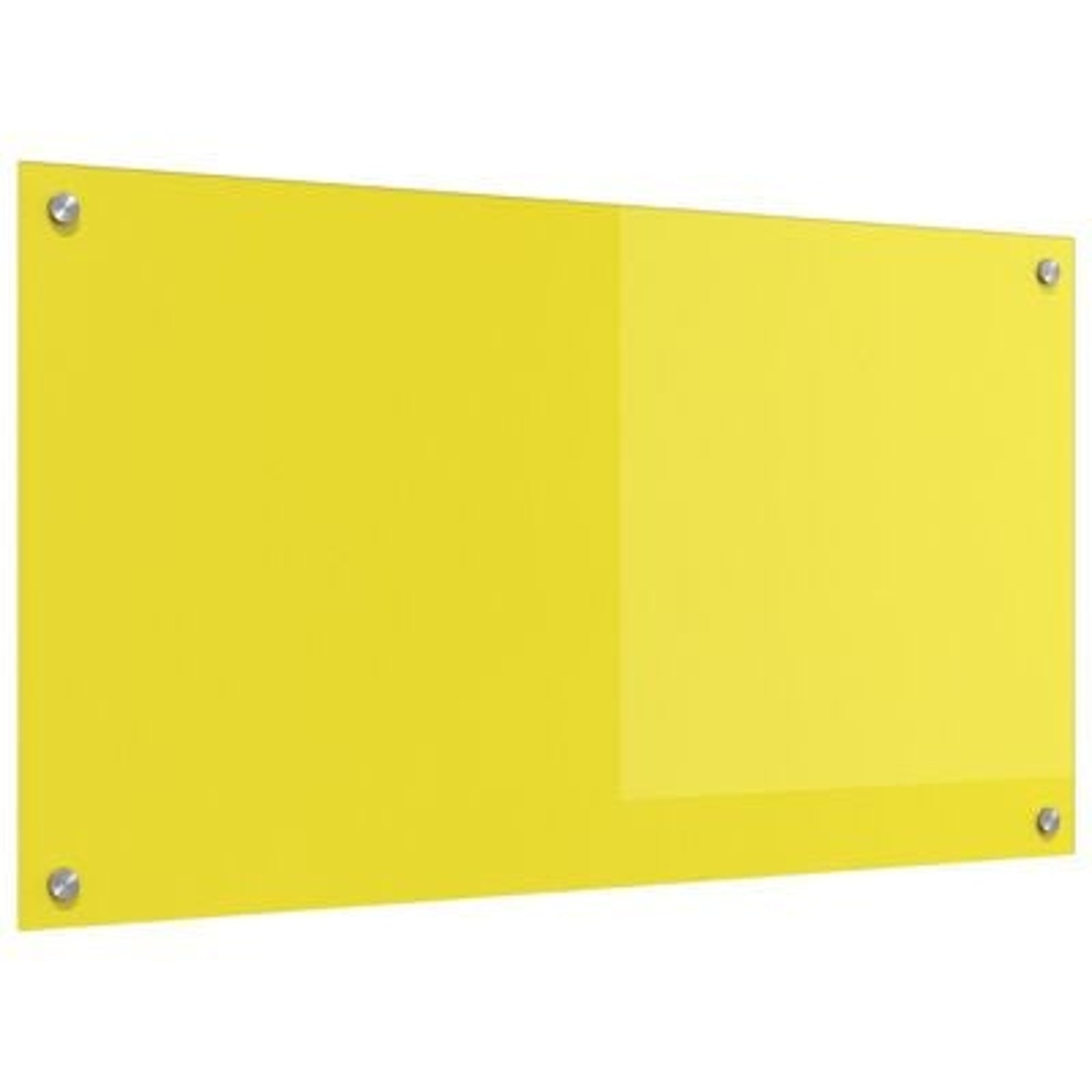 Køkken bagvæg Gul 90 x 50 x 0.6 cm hærdet glas