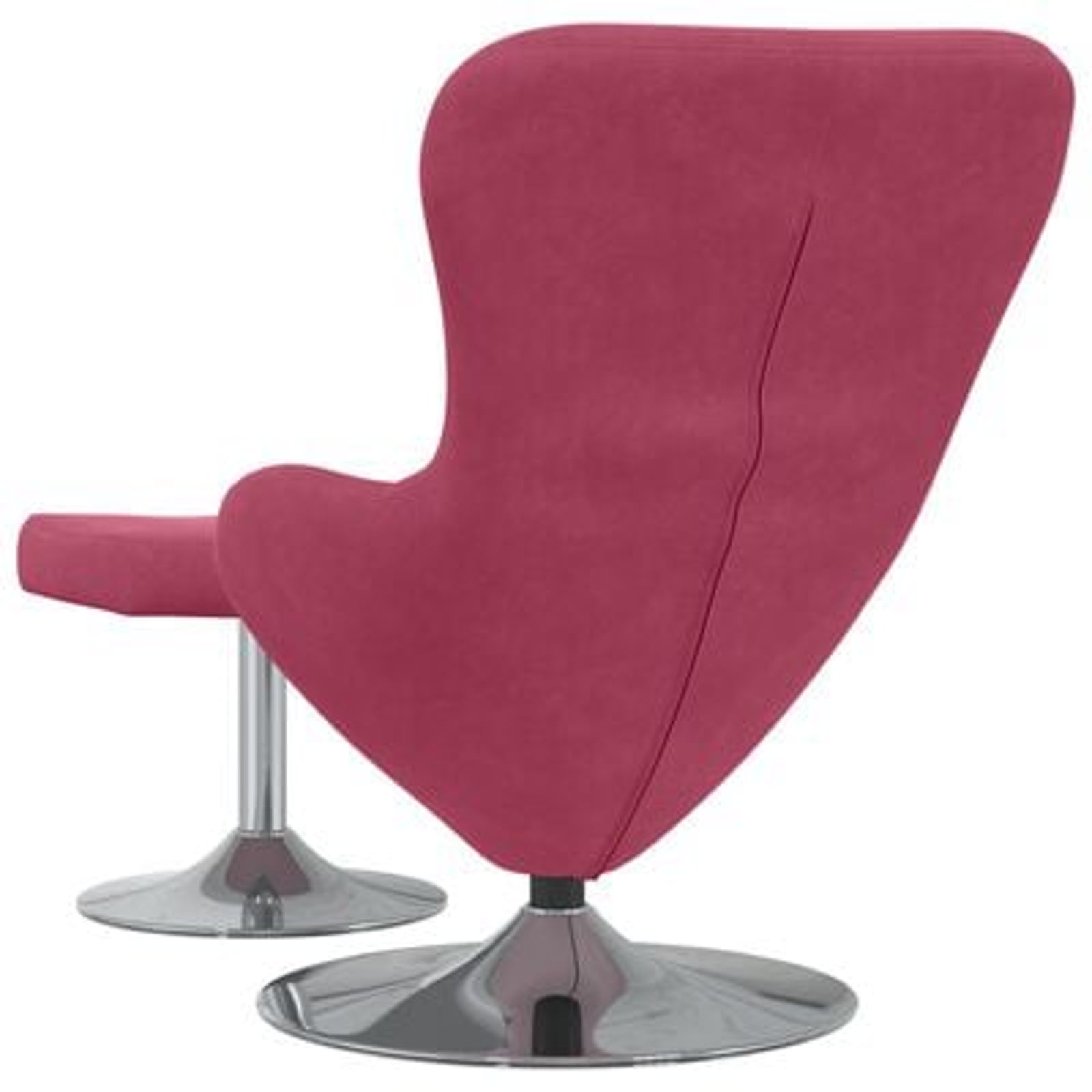 Æggestol 2 pcs Vinrød 63 x 73 x 90 cm Fløjl