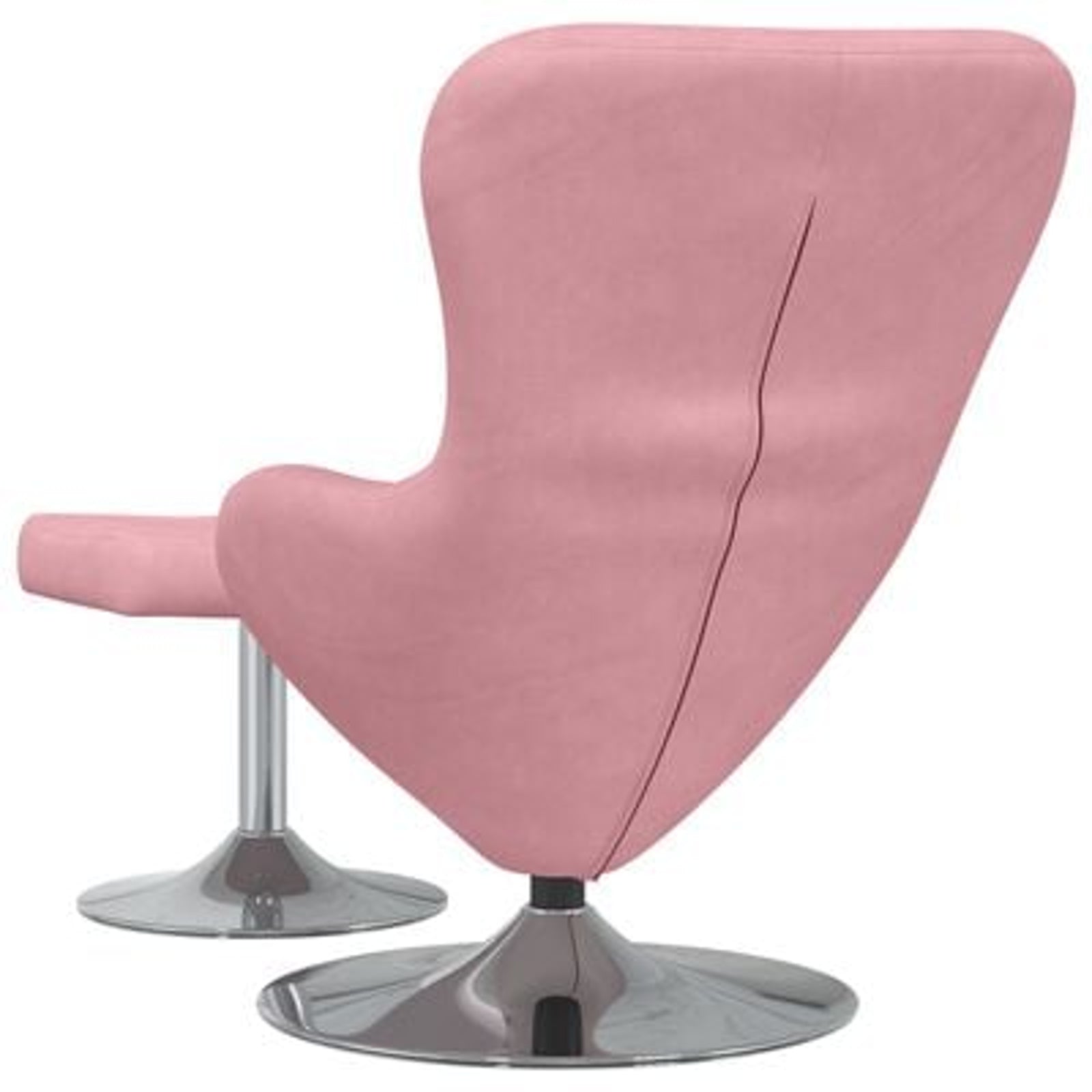Æggestol 2 pcs Lyserød 63 x 73 x 90 cm Fløjl