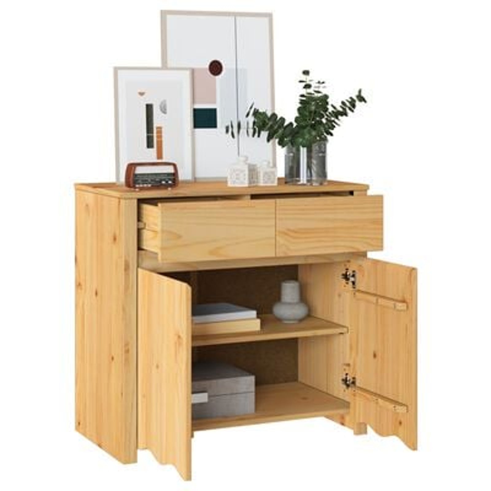 Sideboard Drammen Egetræsfarvet 79 x 43 x 75.5 cm