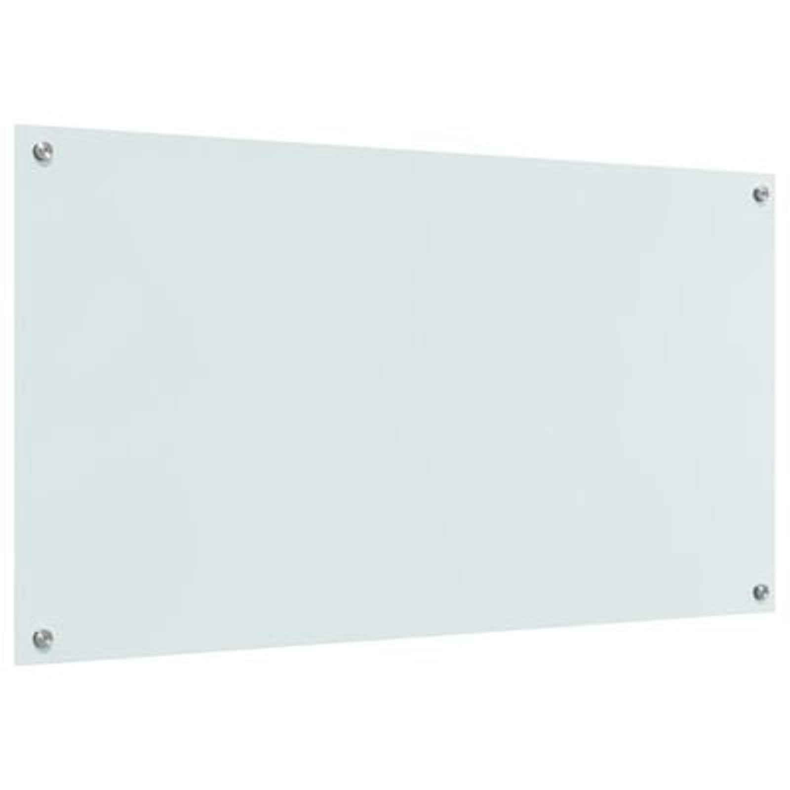 Køkken bagvæg Hvid 110 x 60 x 0.6 cm hærdet glas