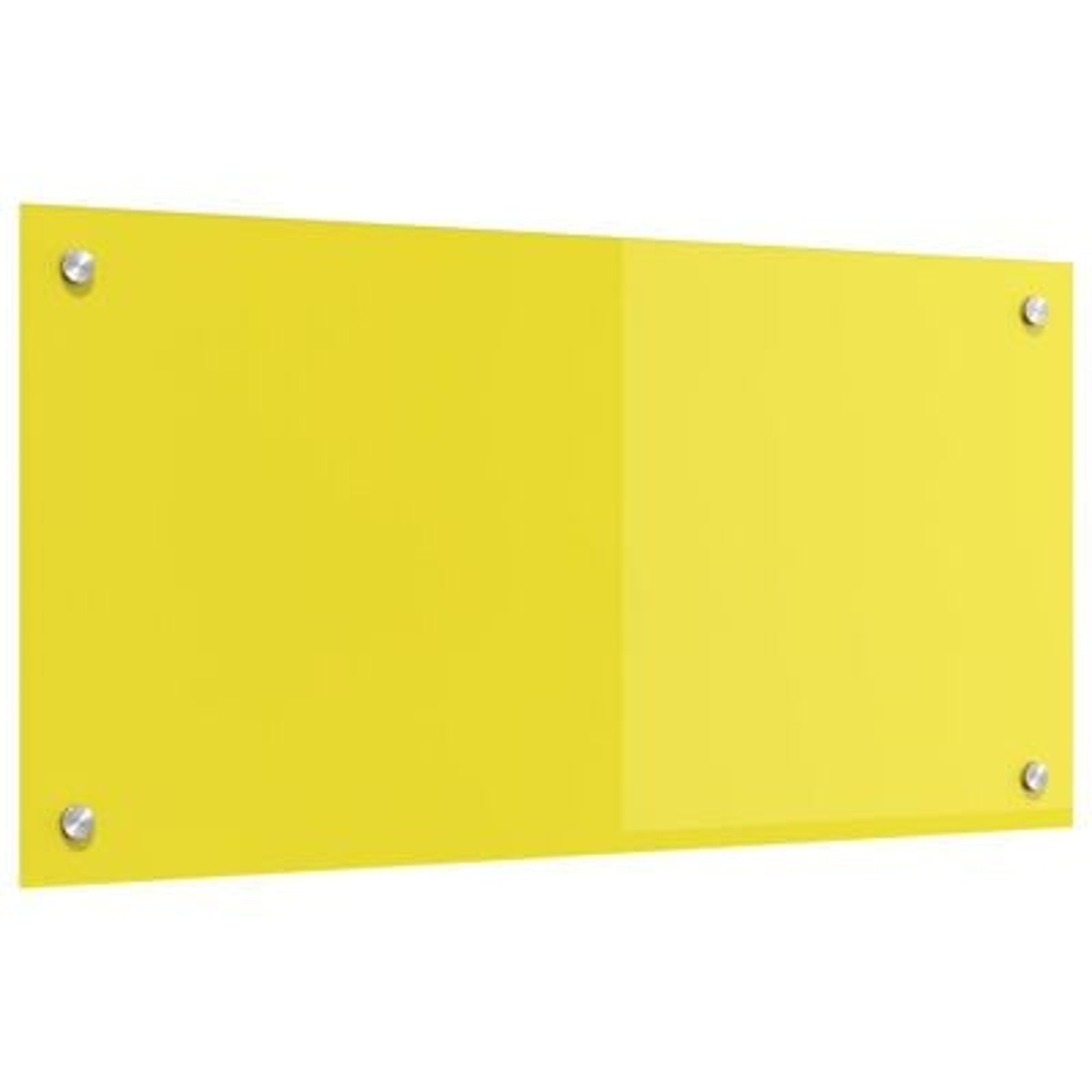 Køkken bagvæg Gul 80 x 40 x 0,6 cm hærdet glas