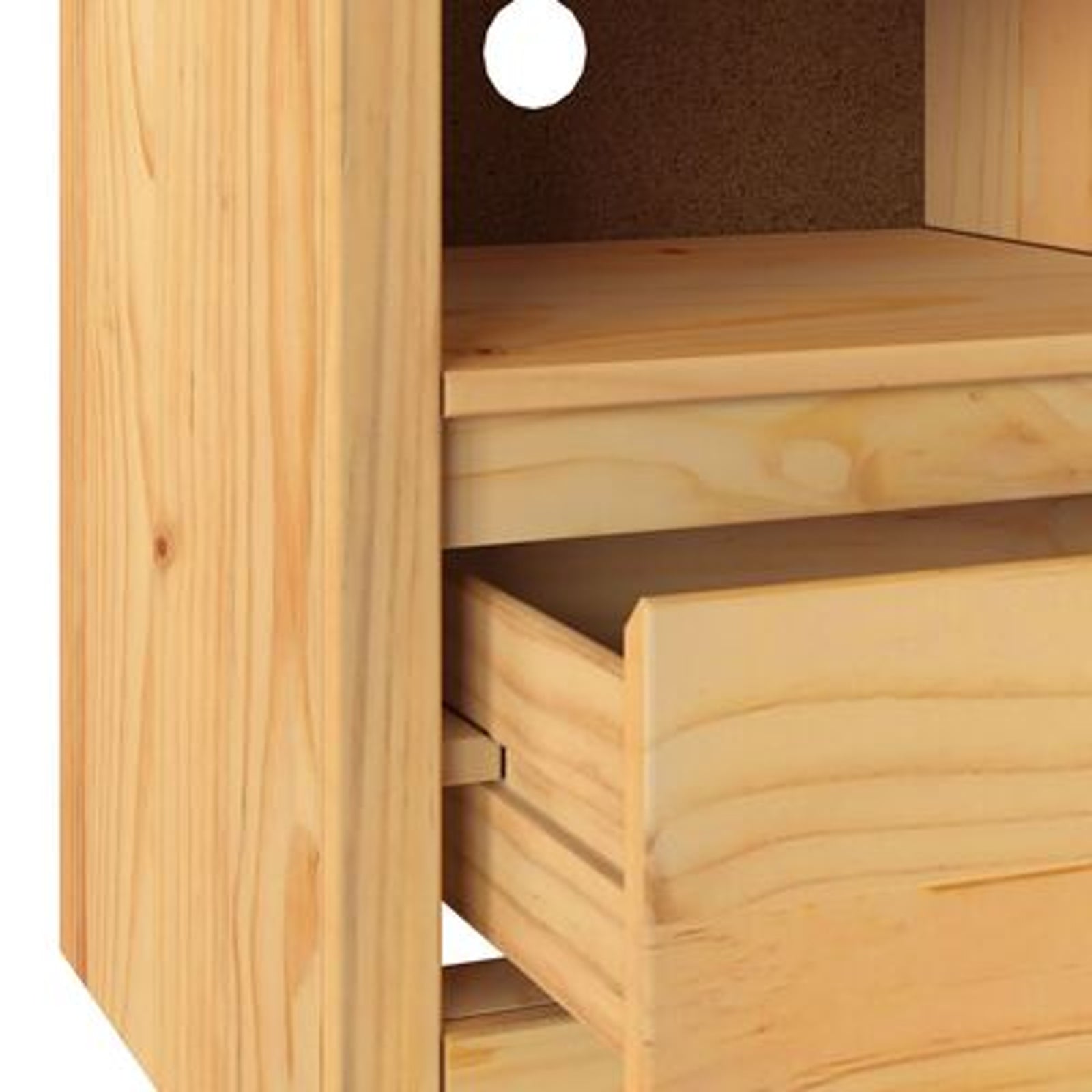 Tv-skab Drammen Egetræsfarvet 99 x 43 x 55 cm Massivt fyrretræ