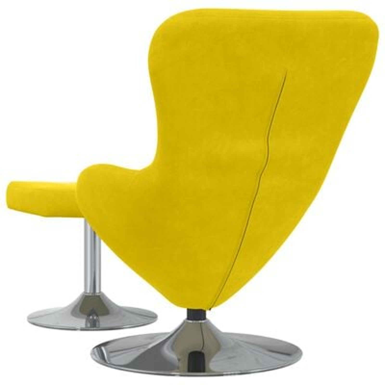 Æggestol 2 pcs Gul 63 x 73 x 90 cm Fløjl