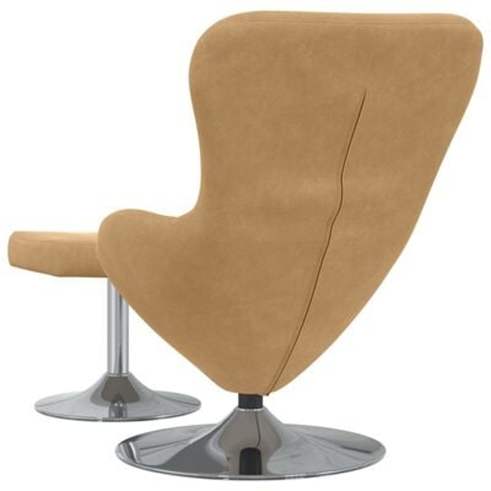 Æggestol 2 pcs Brun 63 x 73 x 90 cm Fløjl