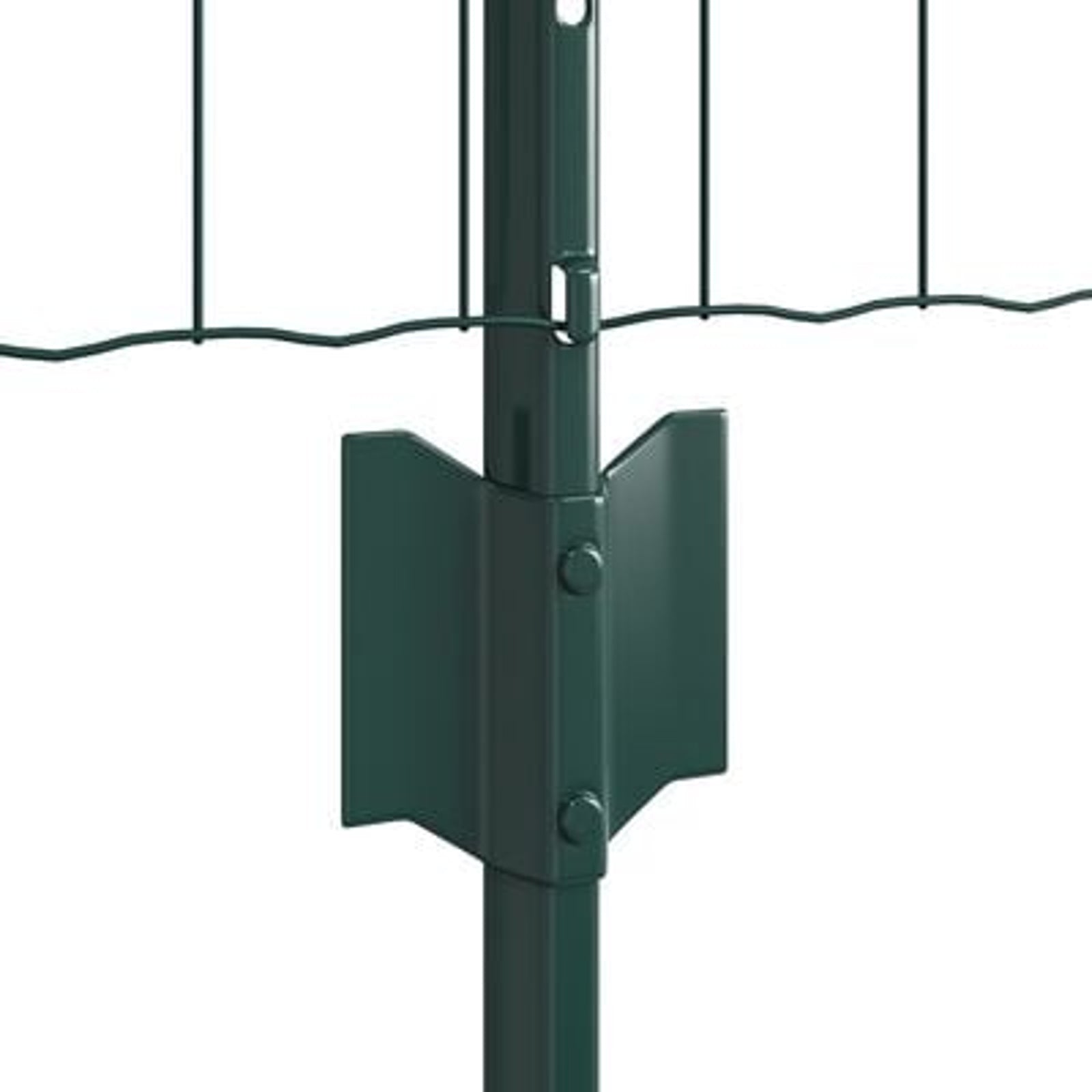 Hegn med post Grøn 0,8 x 10 m Stål