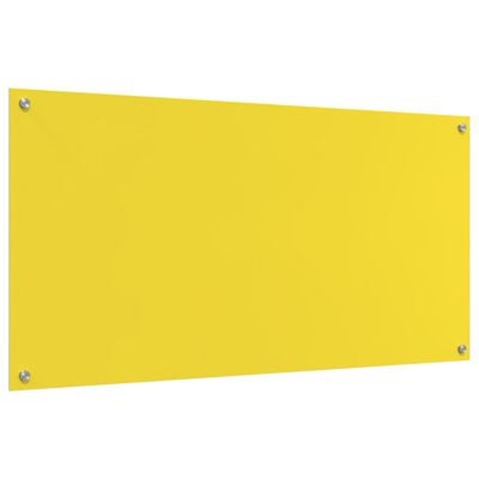 Køkken bagvæg Gul 120 x 60 x 0.6 cm hærdet glas