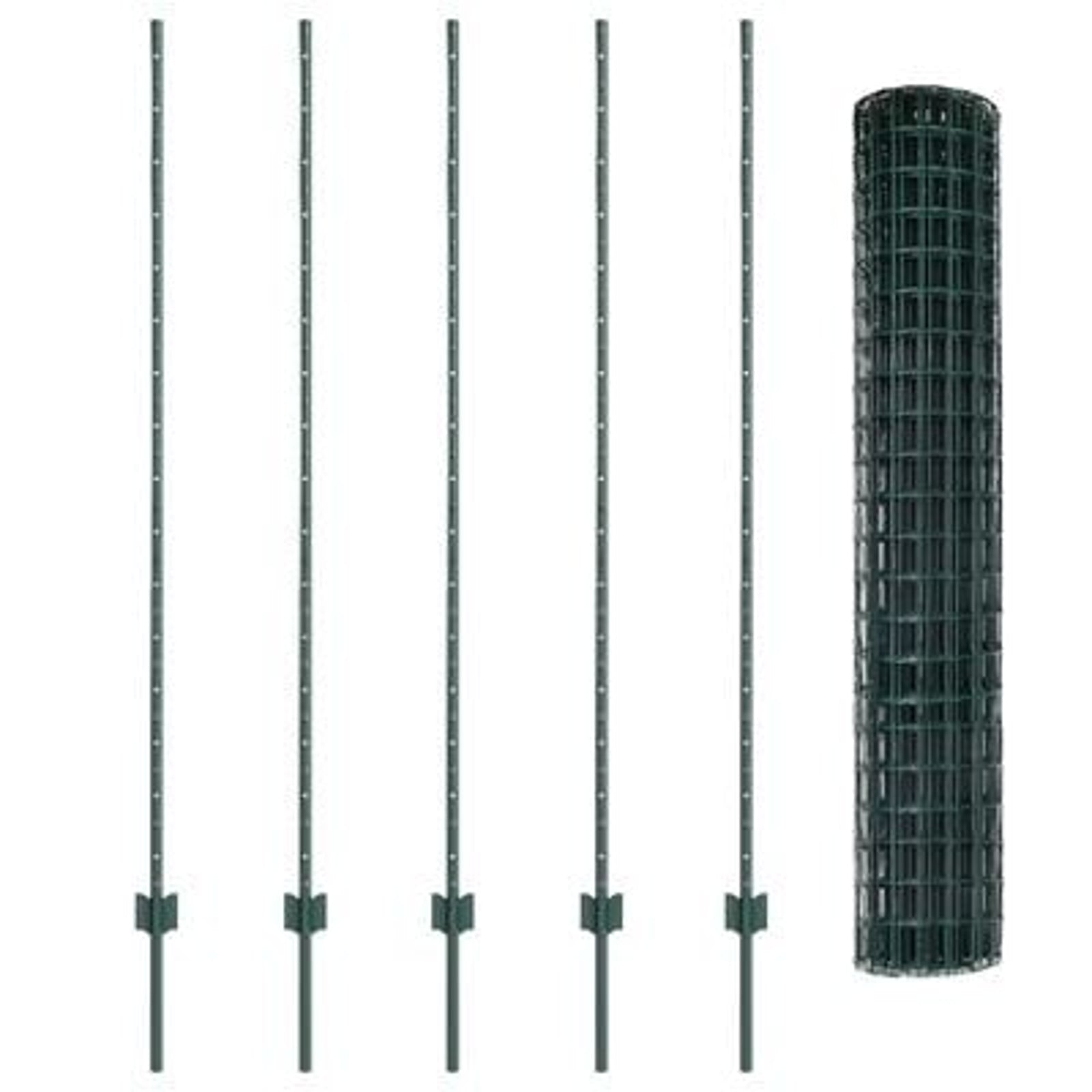 Hegn med post Grøn 1,5 x 10 m Stål