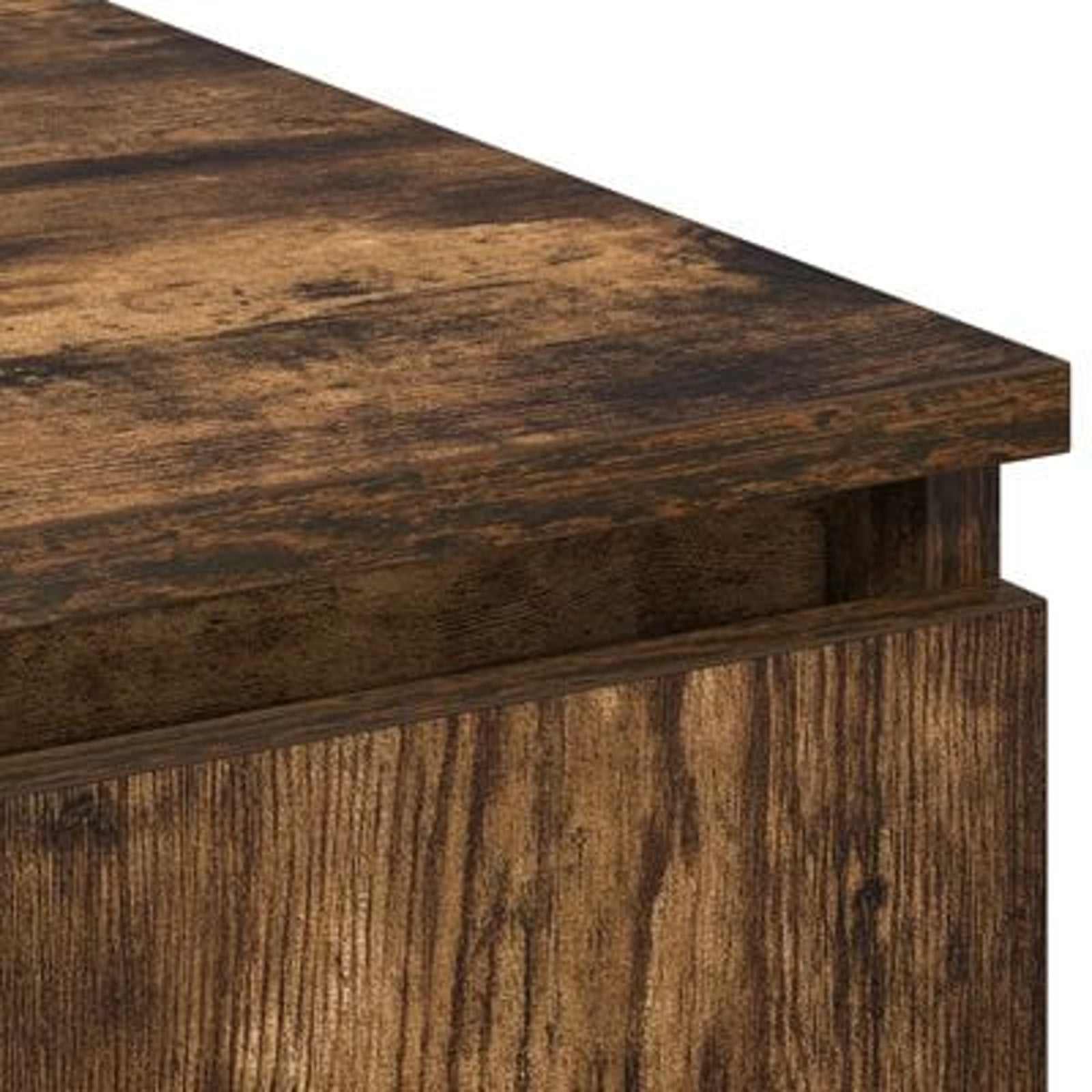 TV-skab med LED Røget eg 180 x 38 x 49 cm Konstrueret træ
