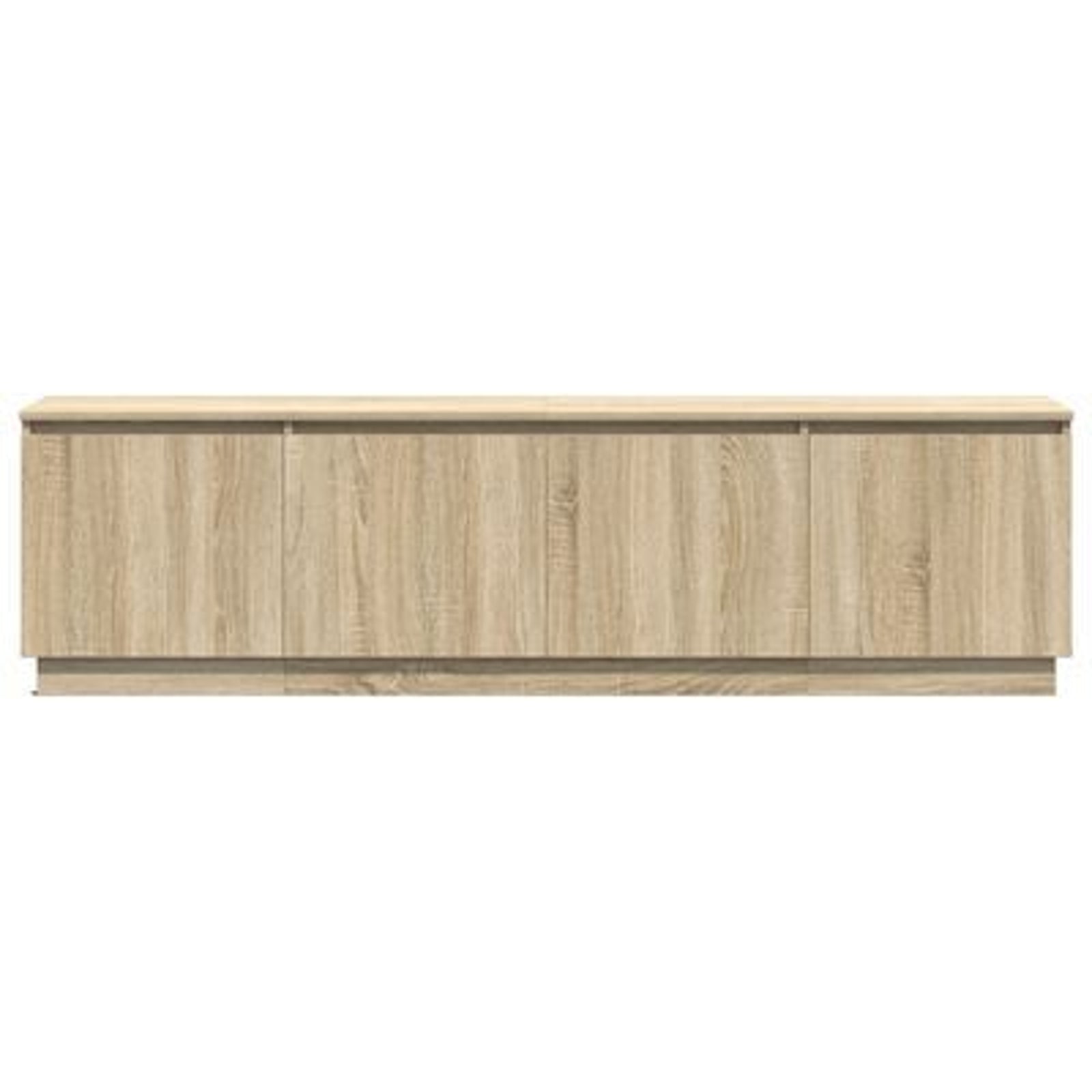 TV-skab med LED Sonoma-eg 180 x 38 x 49 cm Konstrueret træ