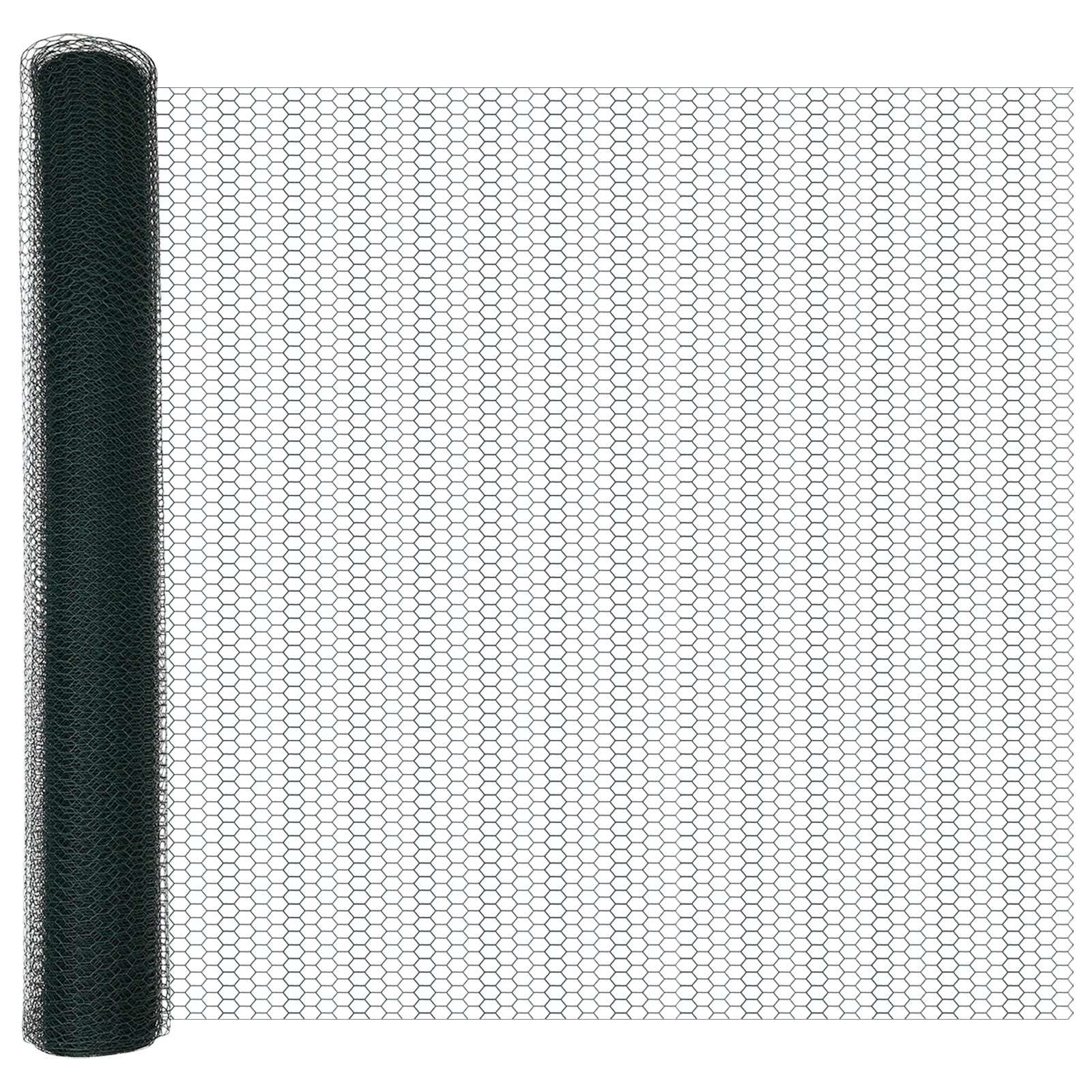 Hegnspæl Grøn 50 x 1 m (13 mm net) Stål og PVC