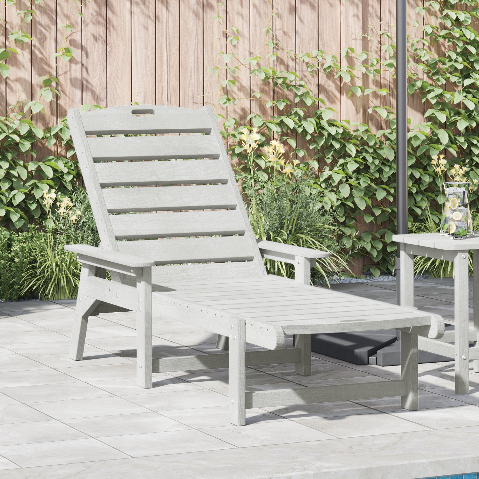 Solstol Hvid 73.5 x 92 x 90cm Plastik
