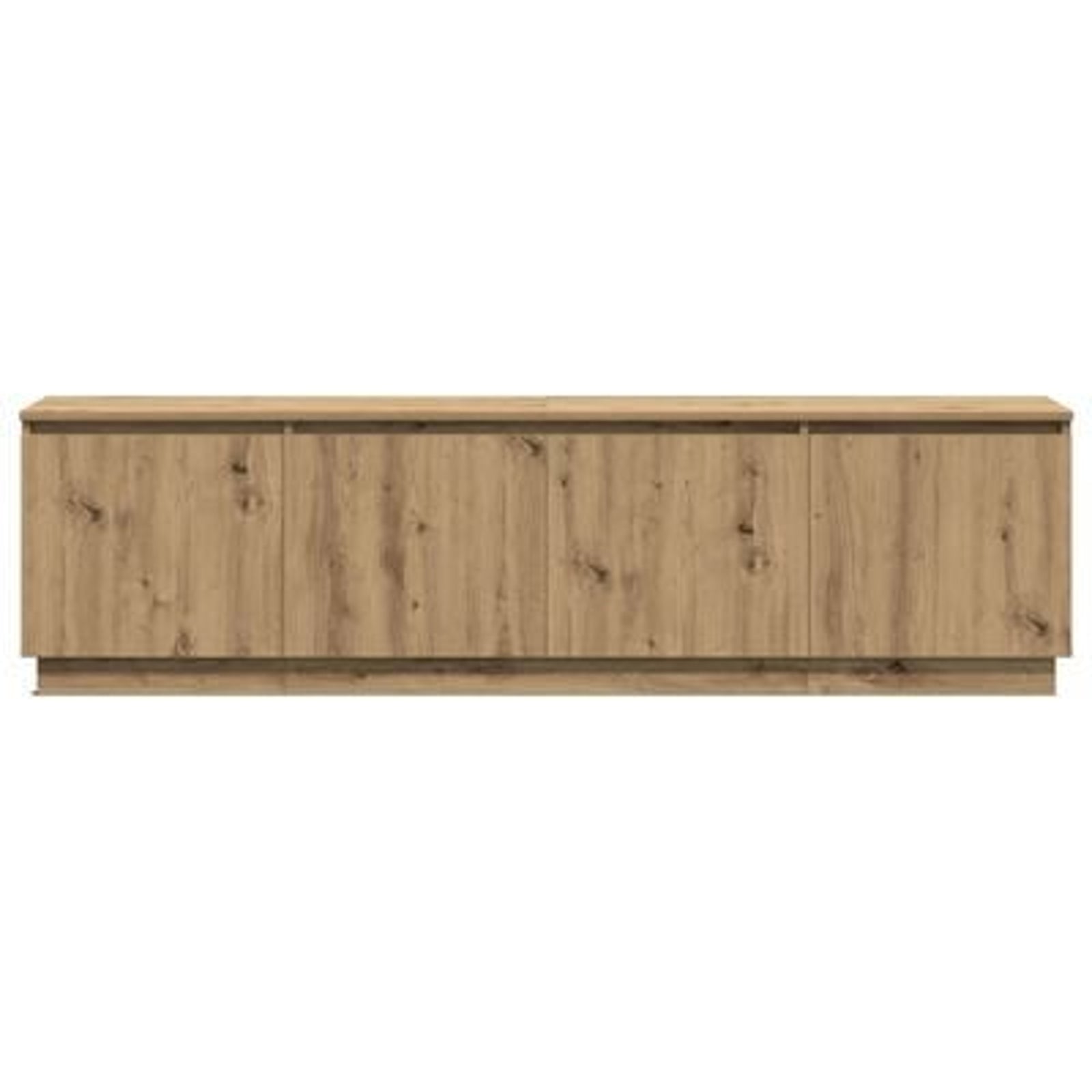 TV-skab med LED artisan eg 180 x 38 x 49 cm Konstrueret træ