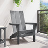 Foldbar Adirondack Stol Lysegrå 74.5 x 80.5 x 90cm Plastik