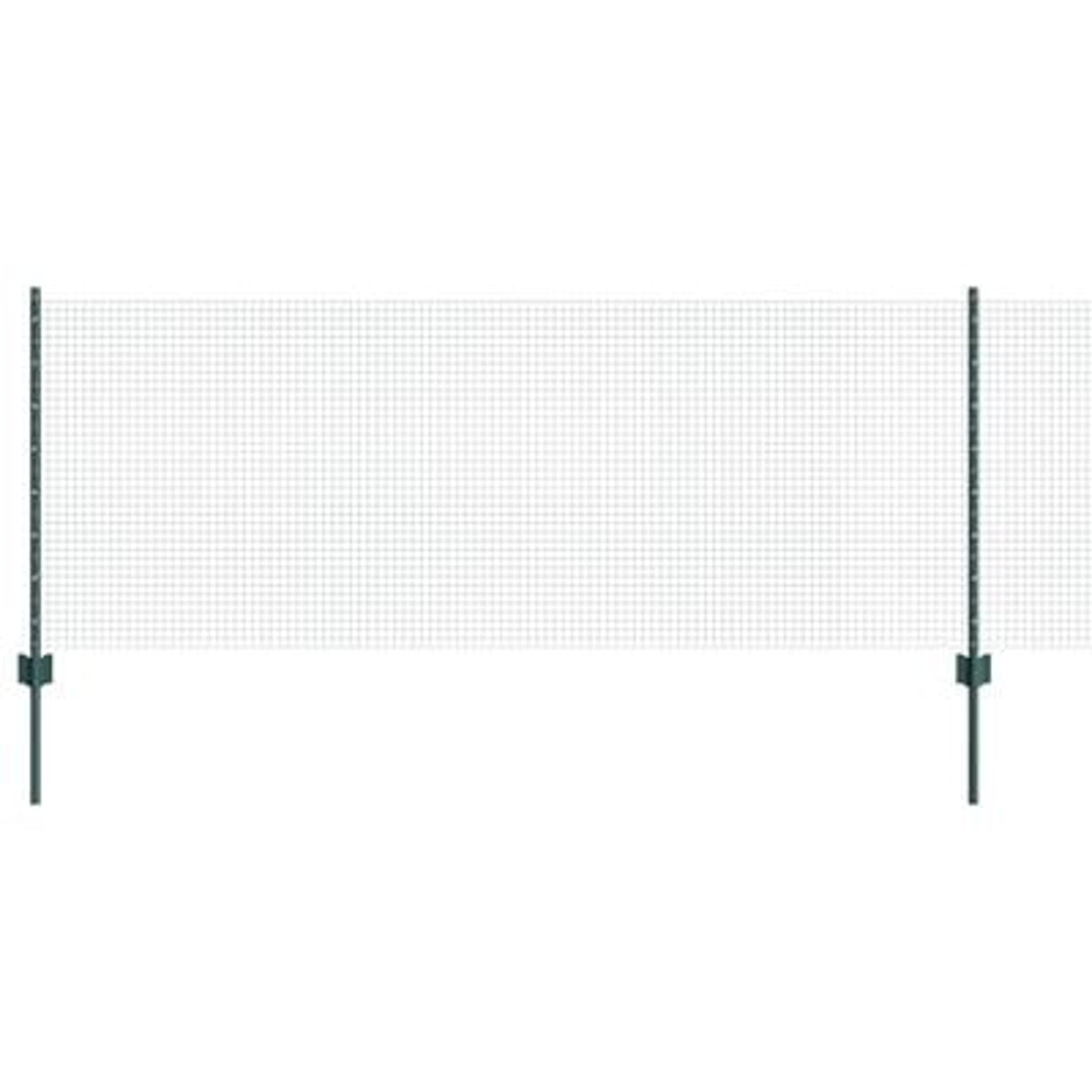 Hegn med post Grøn 0,8 x 10 m Stål og PVC